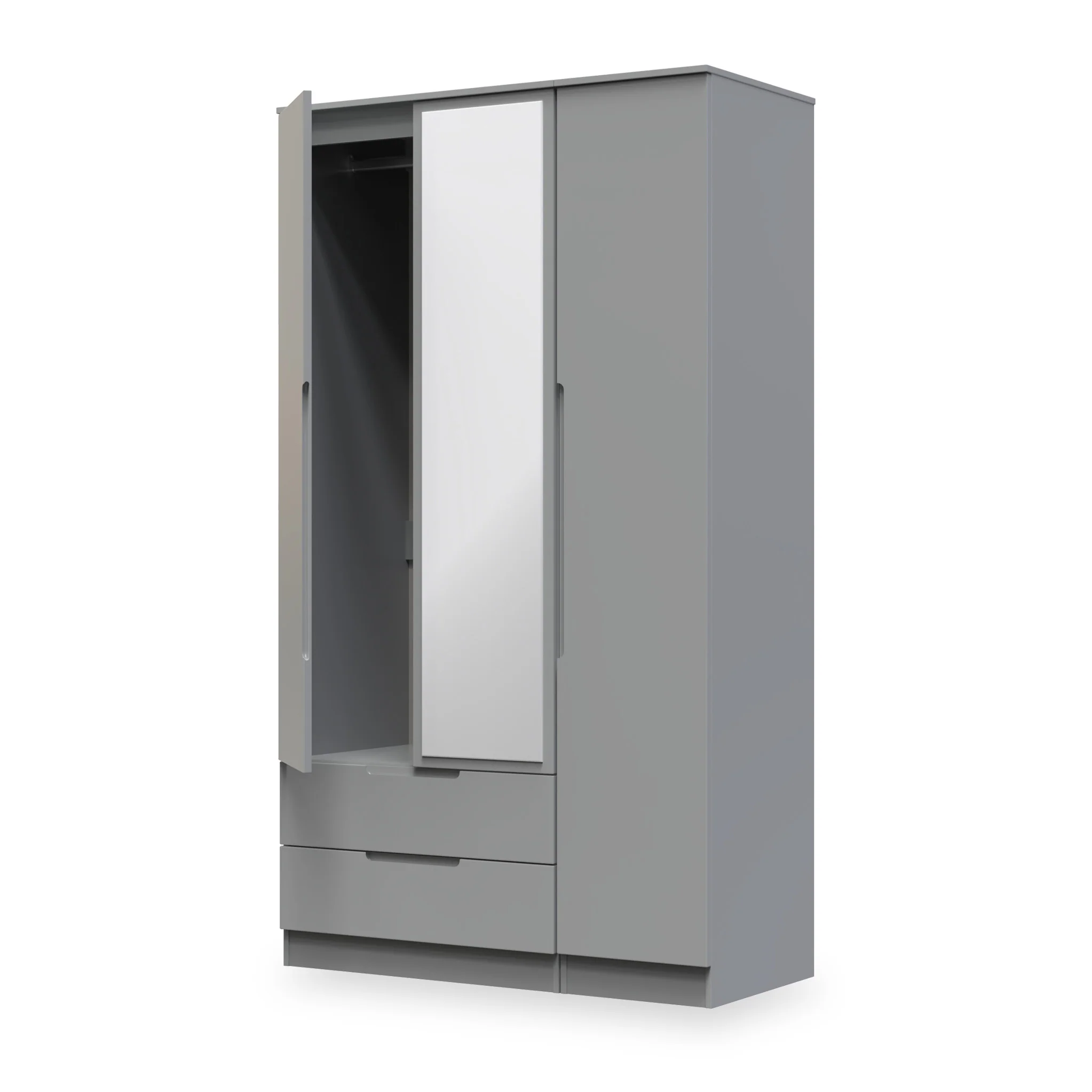 Henshaw 2 Drawer Triple Wardrobe - Image 14