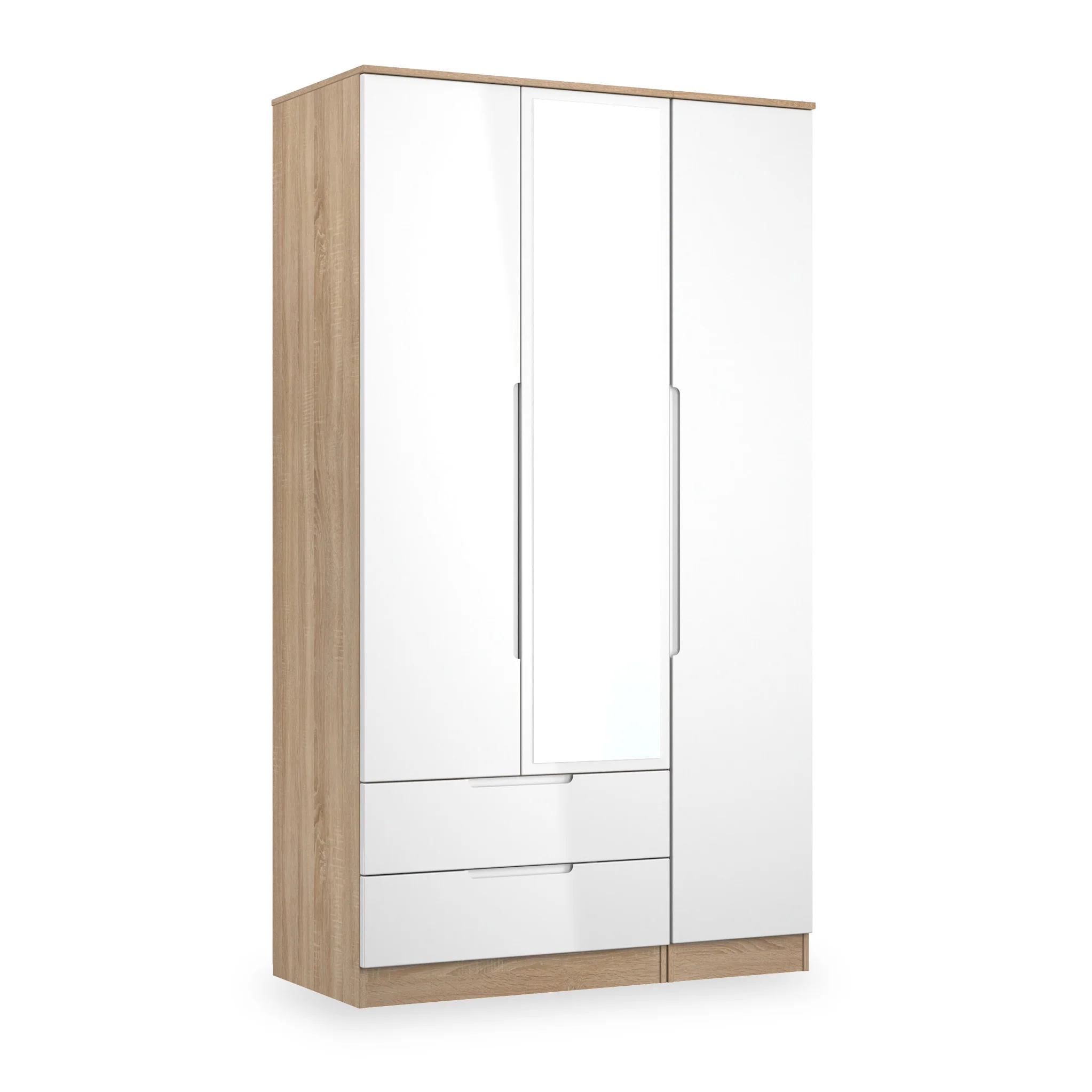Henshaw 2 Drawer Triple Wardrobe - Image 19