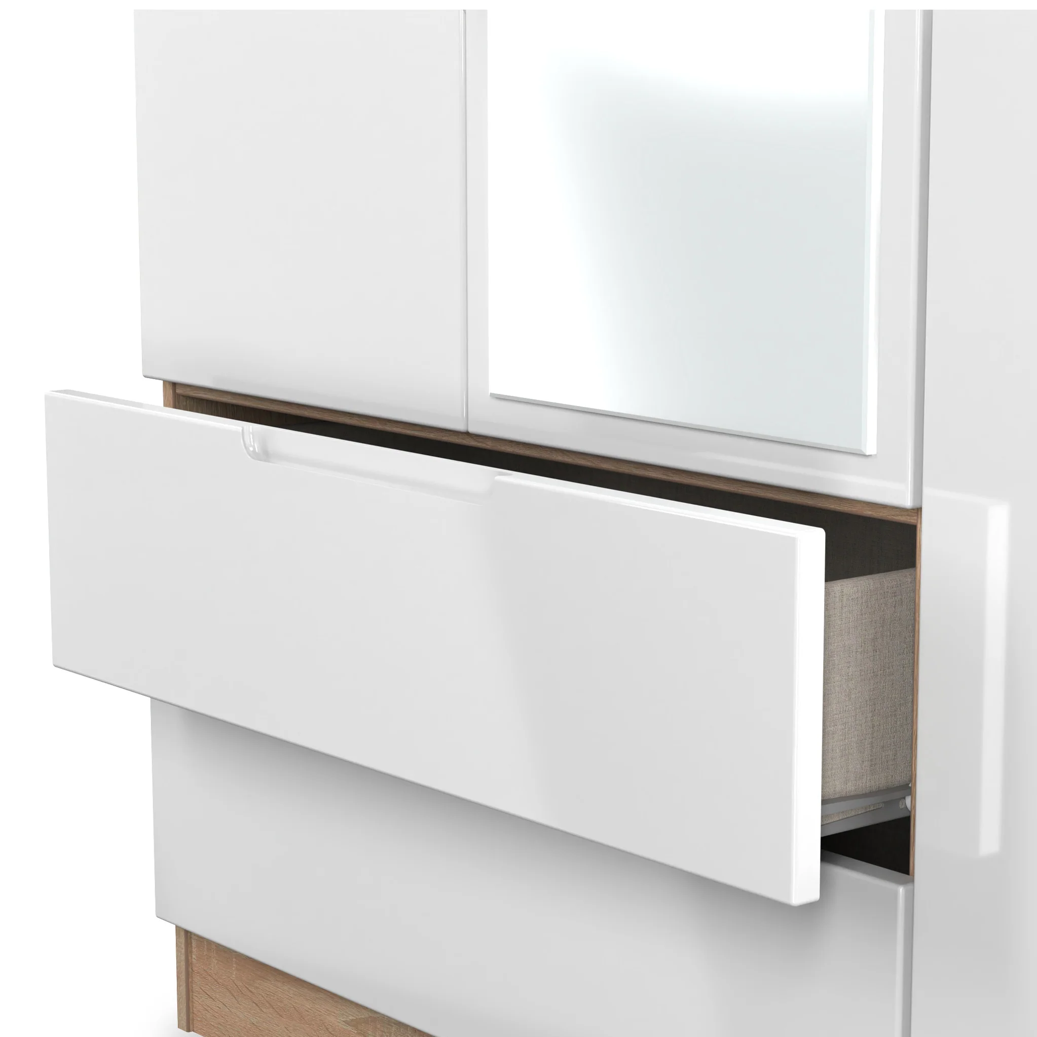 Henshaw 2 Drawer Triple Wardrobe - Image 23