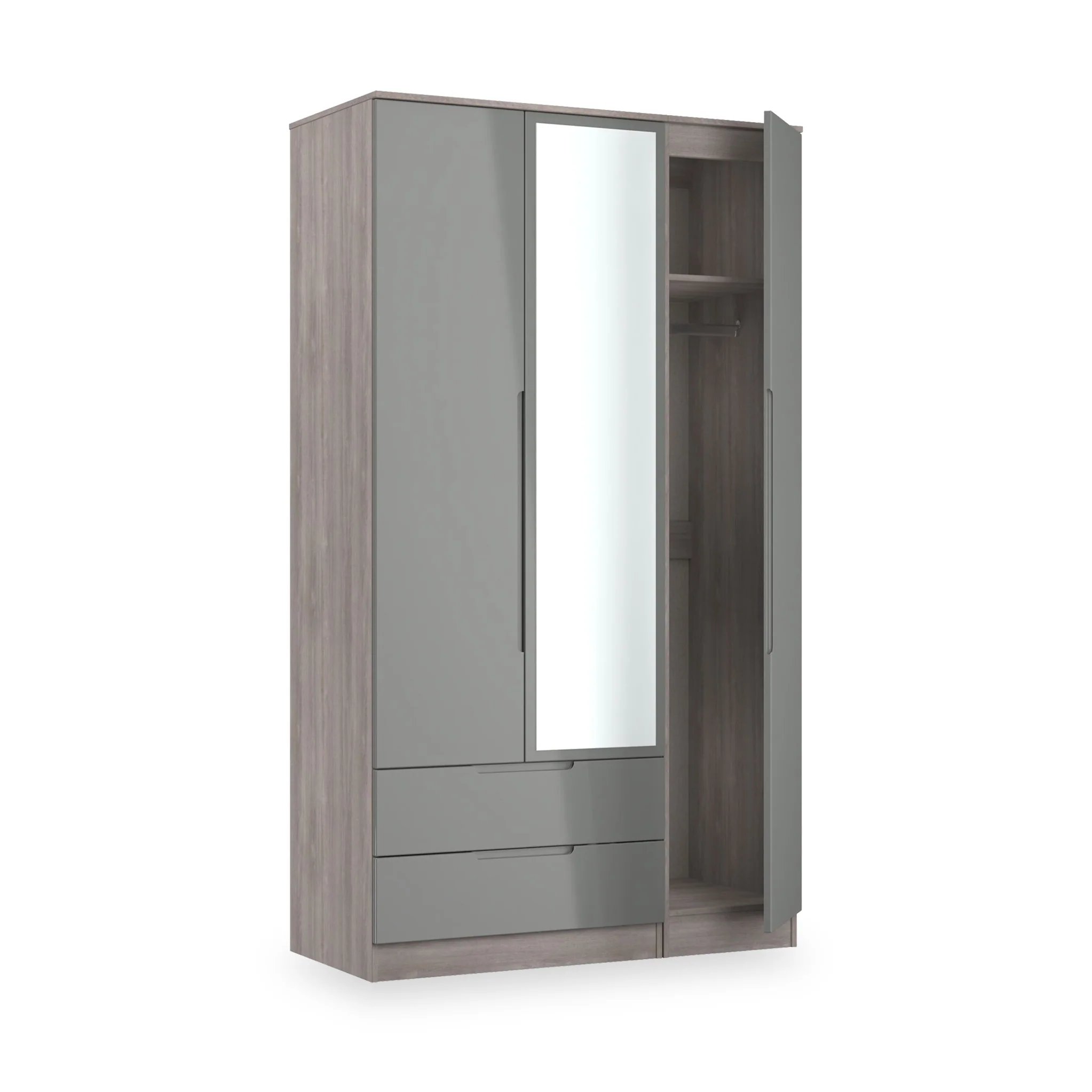 Henshaw 2 Drawer Triple Wardrobe - Image 28