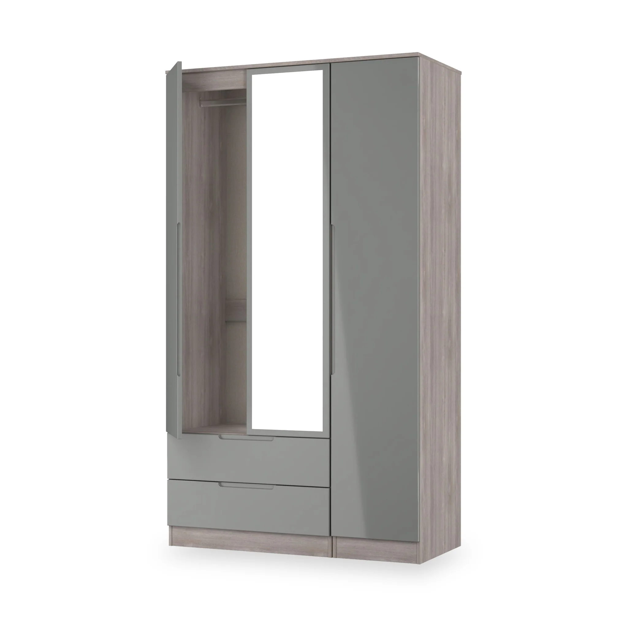 Henshaw 2 Drawer Triple Wardrobe - Image 29