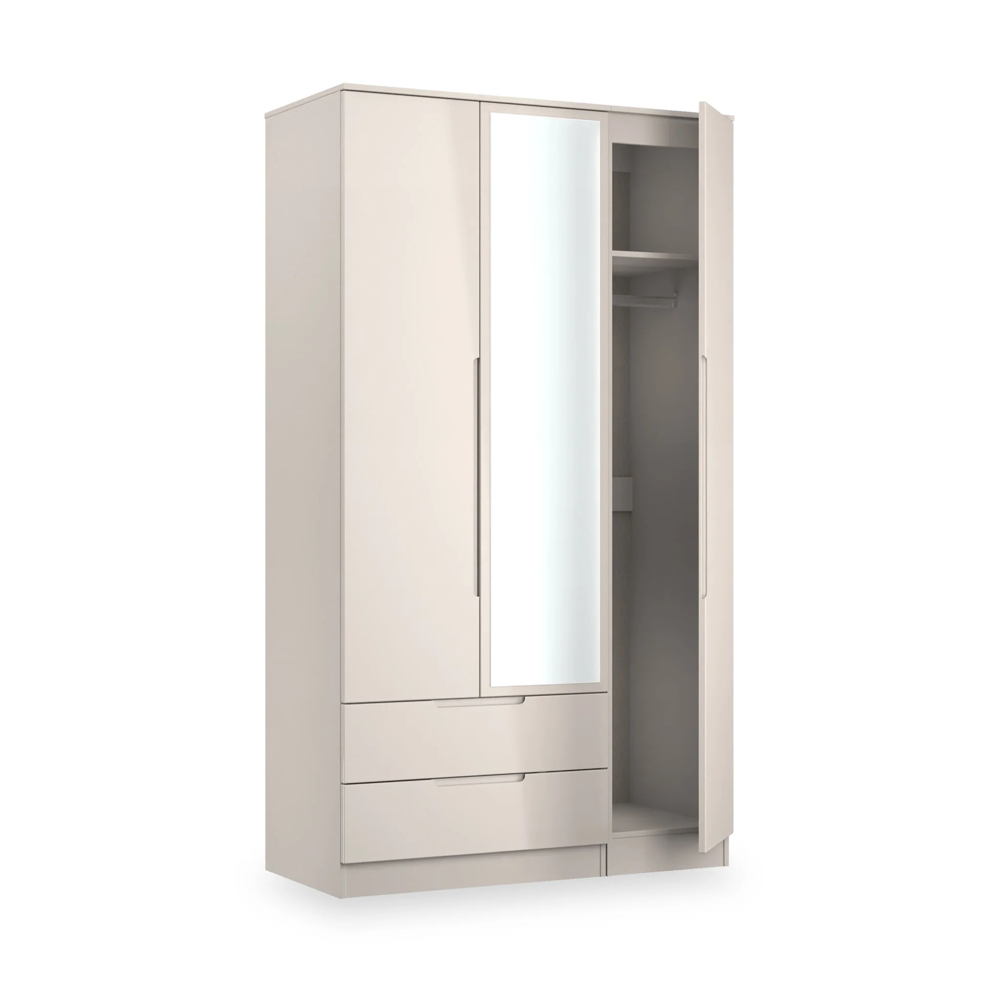 Henshaw 2 Drawer Triple Wardrobe - Image 36