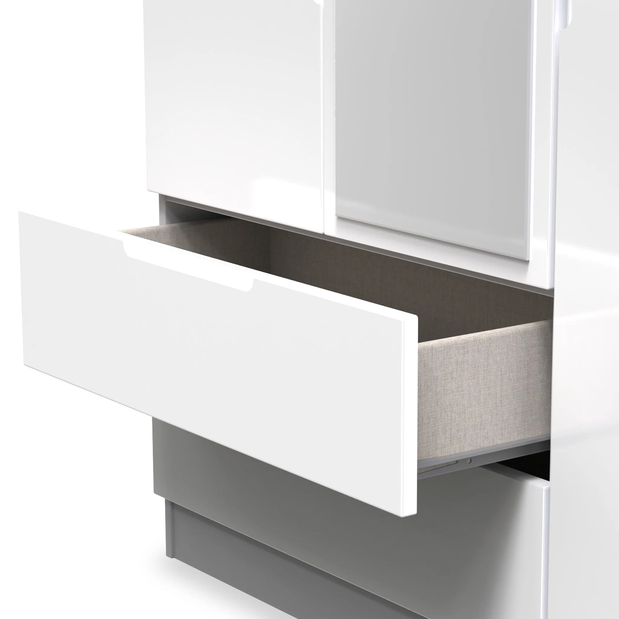 Henshaw 2 Drawer Triple Wardrobe - Image 6