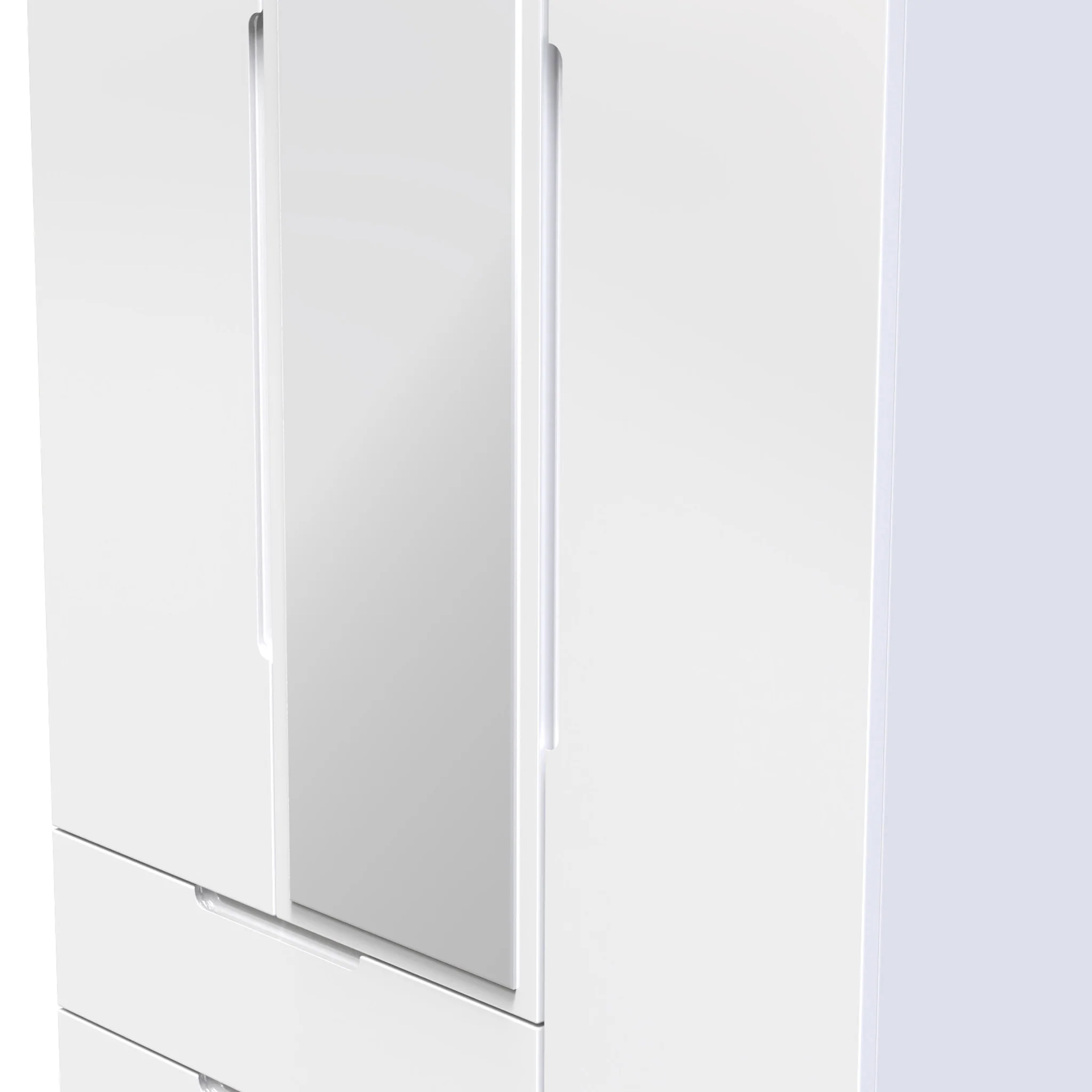 Henshaw 2 Drawer Triple Wardrobe - Image 7