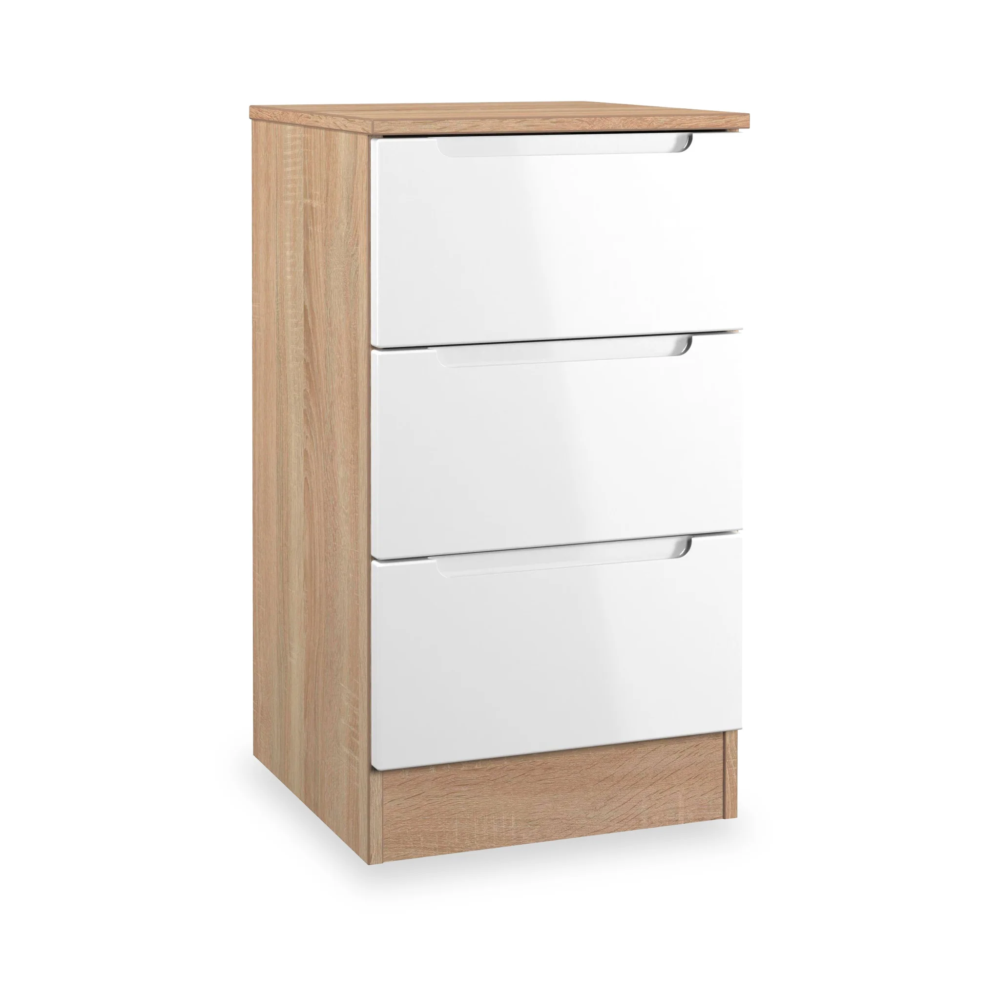 Henshaw 3 Drawer Bedside Table - Image 12