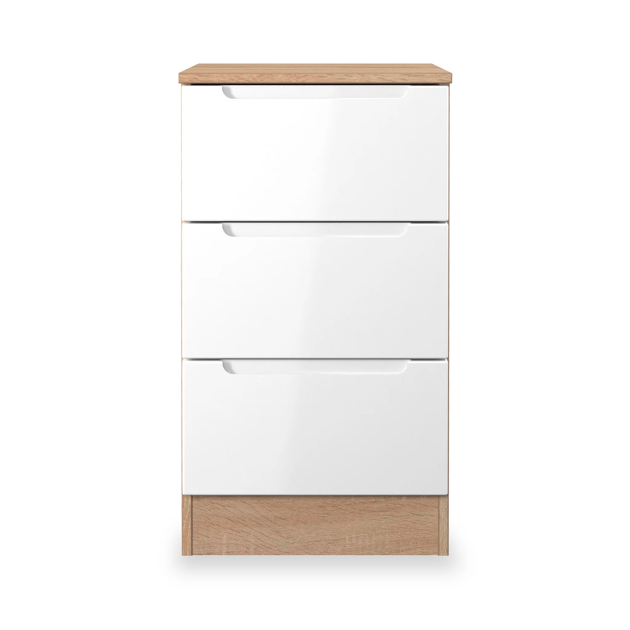 Henshaw 3 Drawer Bedside Table - Image 14