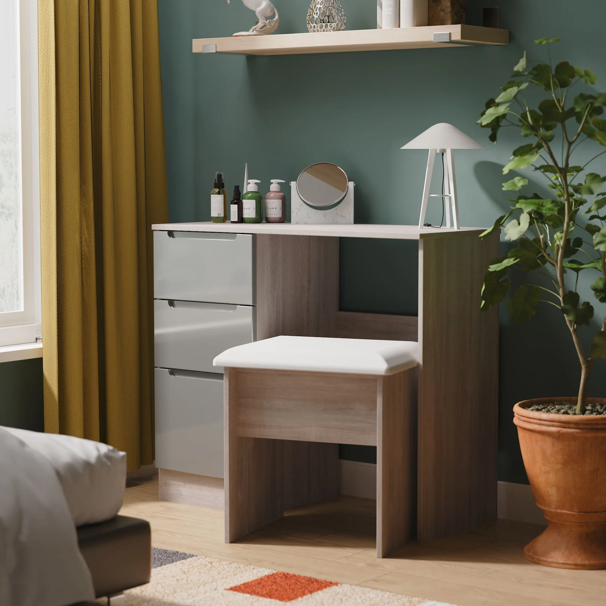 Henshaw 3 Drawer Dressing Table - Image 20