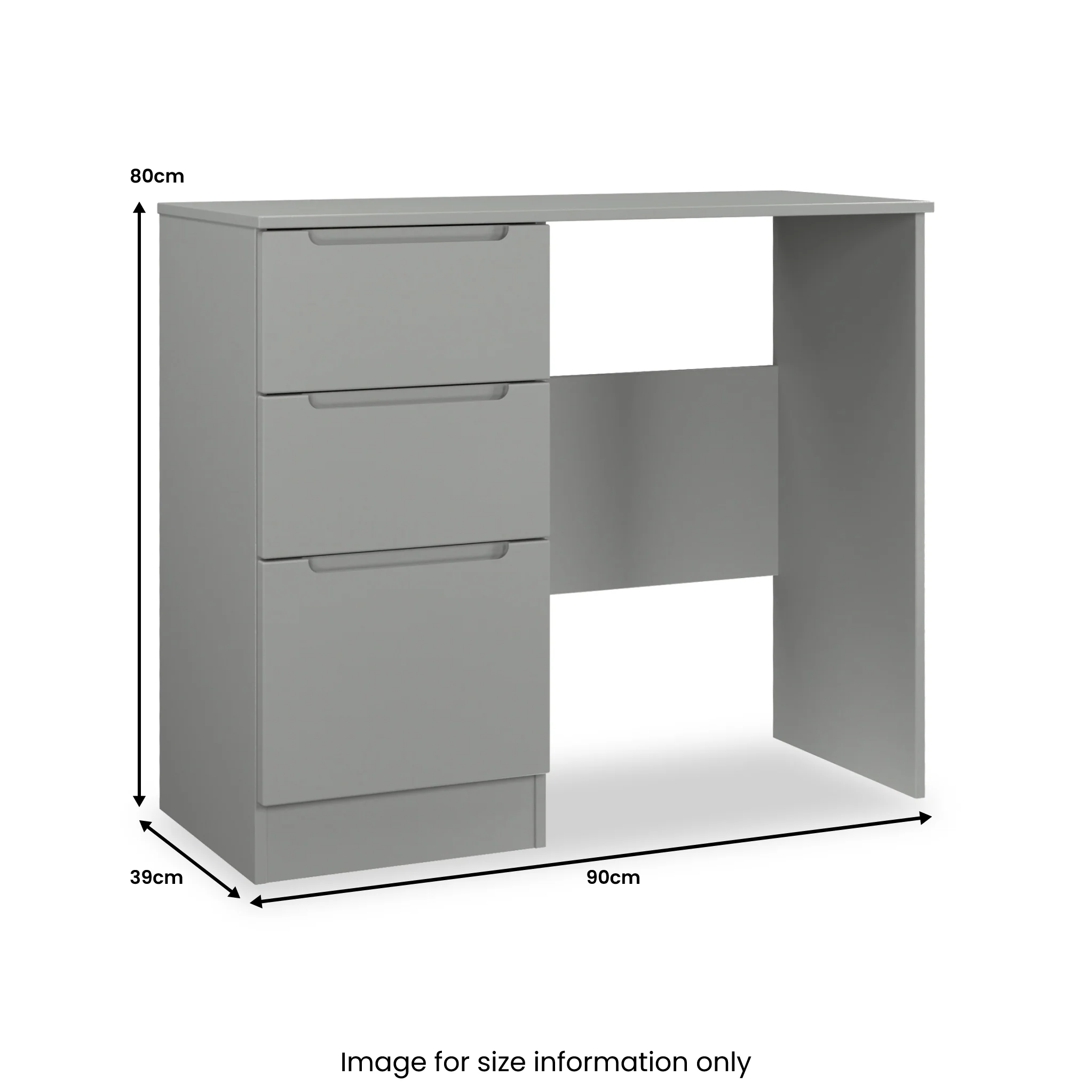 Henshaw 3 Drawer Dressing Table - Image 33