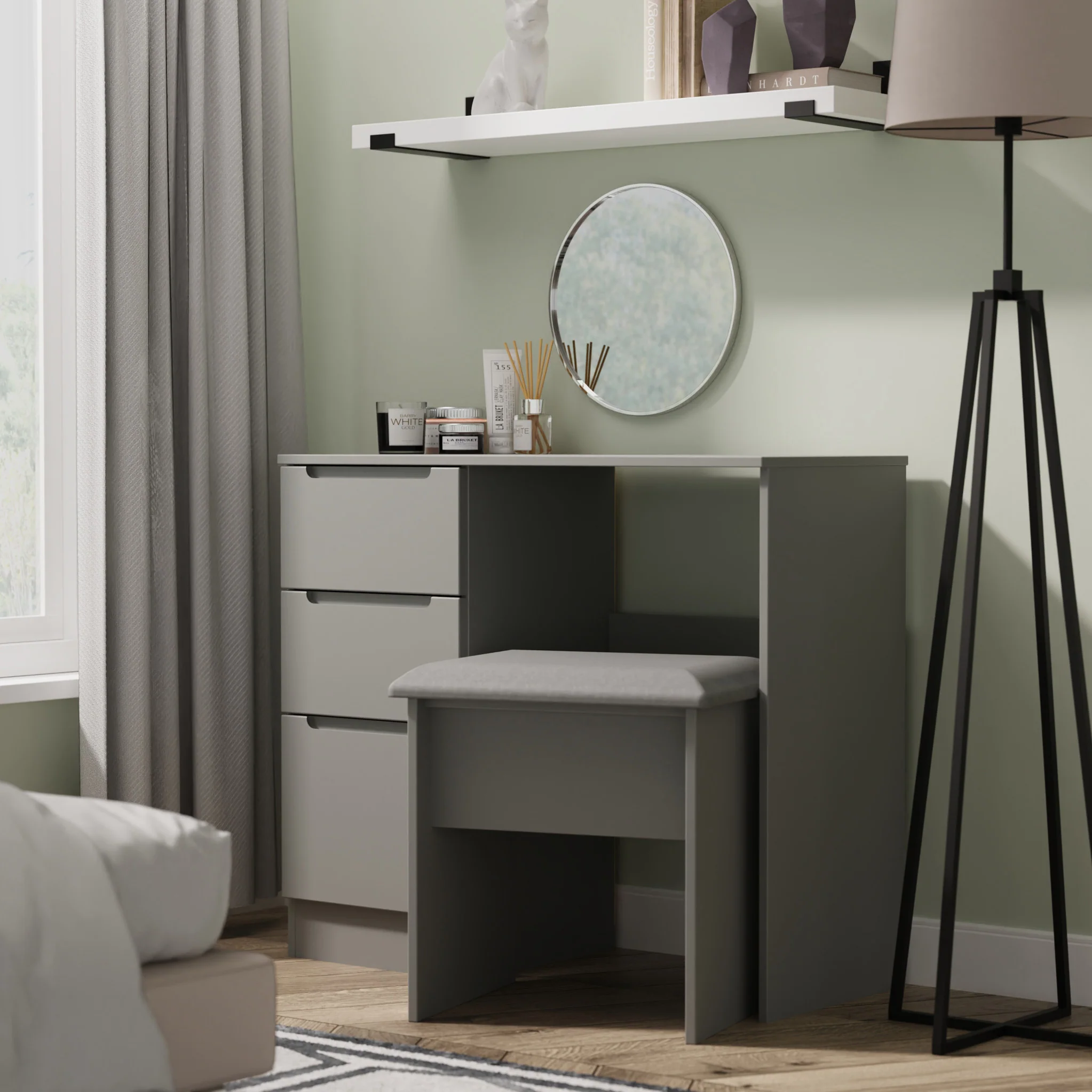 Henshaw 3 Drawer Dressing Table - Image 8
