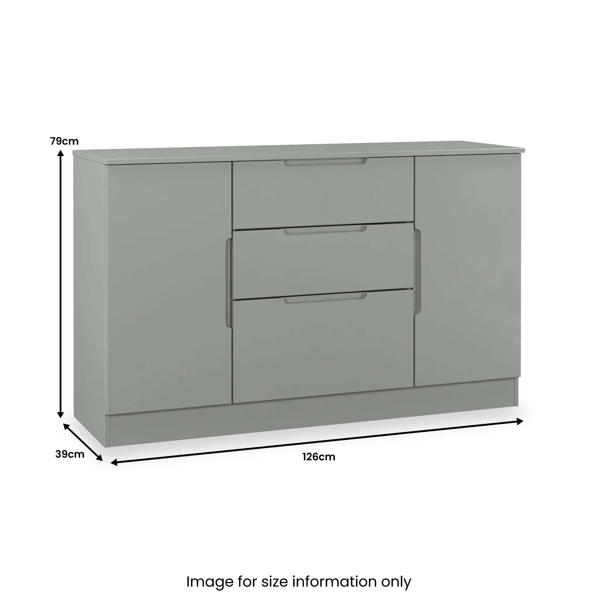 Henshaw 3 Drawer Extra Large Sideboard - Image 30