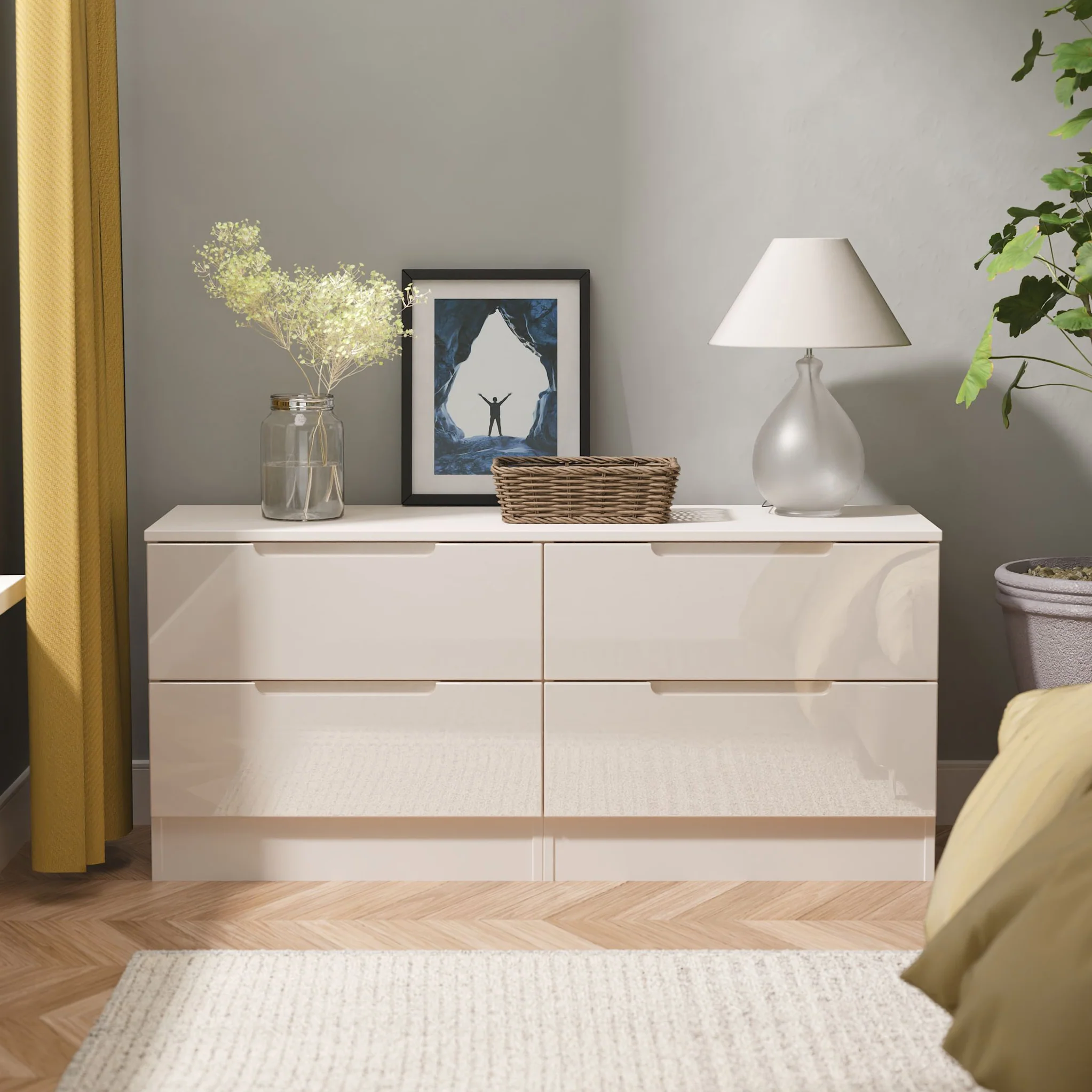Henshaw 4 Drawer Low Chest - Image 26
