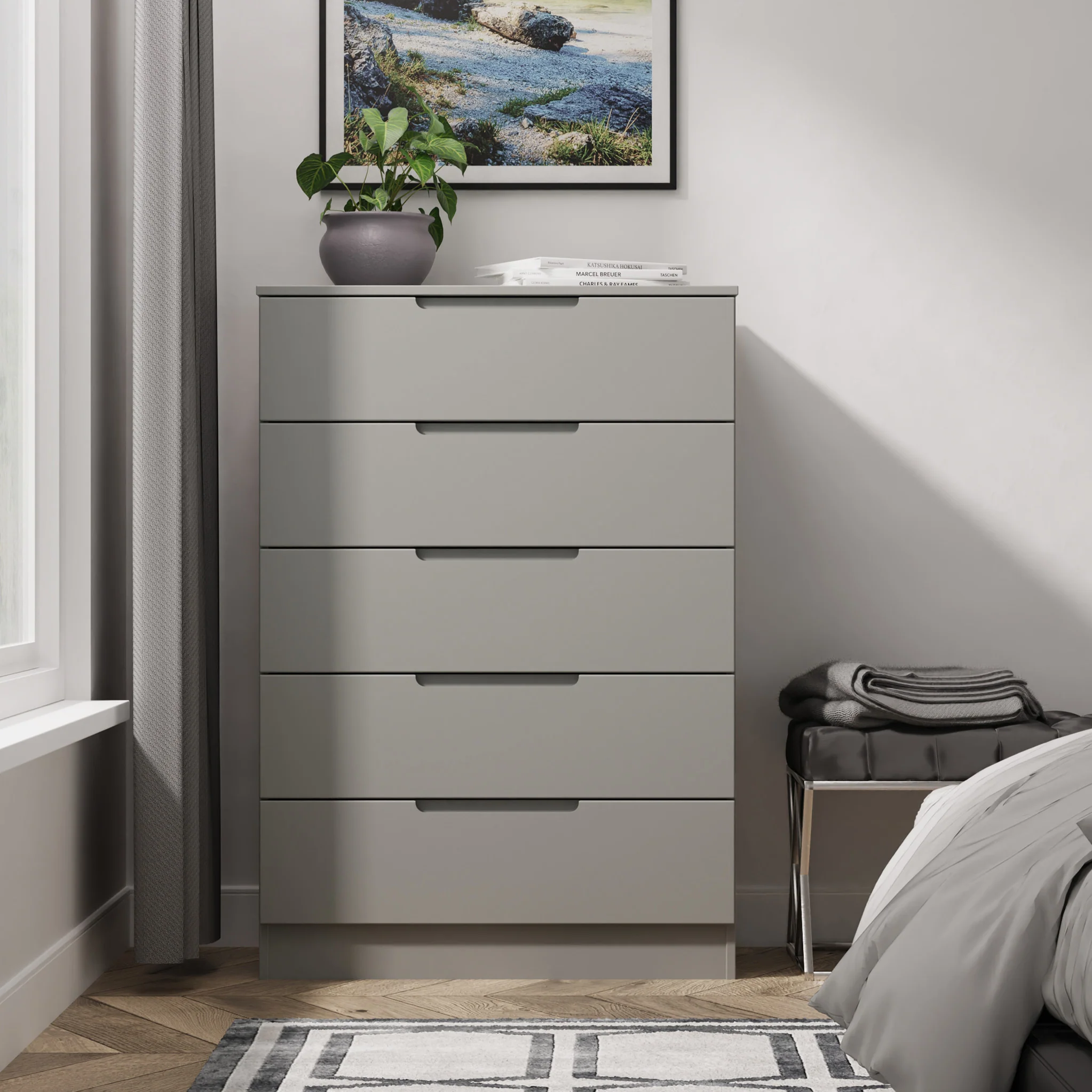 Henshaw 5 Drawer Chest - Image 8