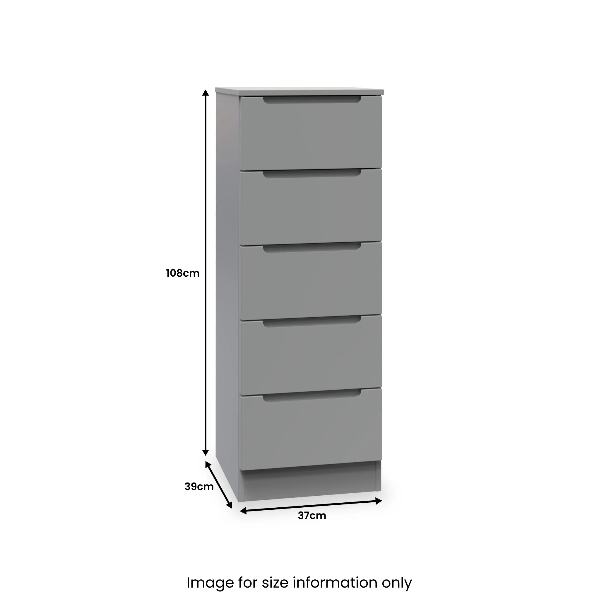 Henshaw 5 Drawer Tall Boy Chest - Image 31
