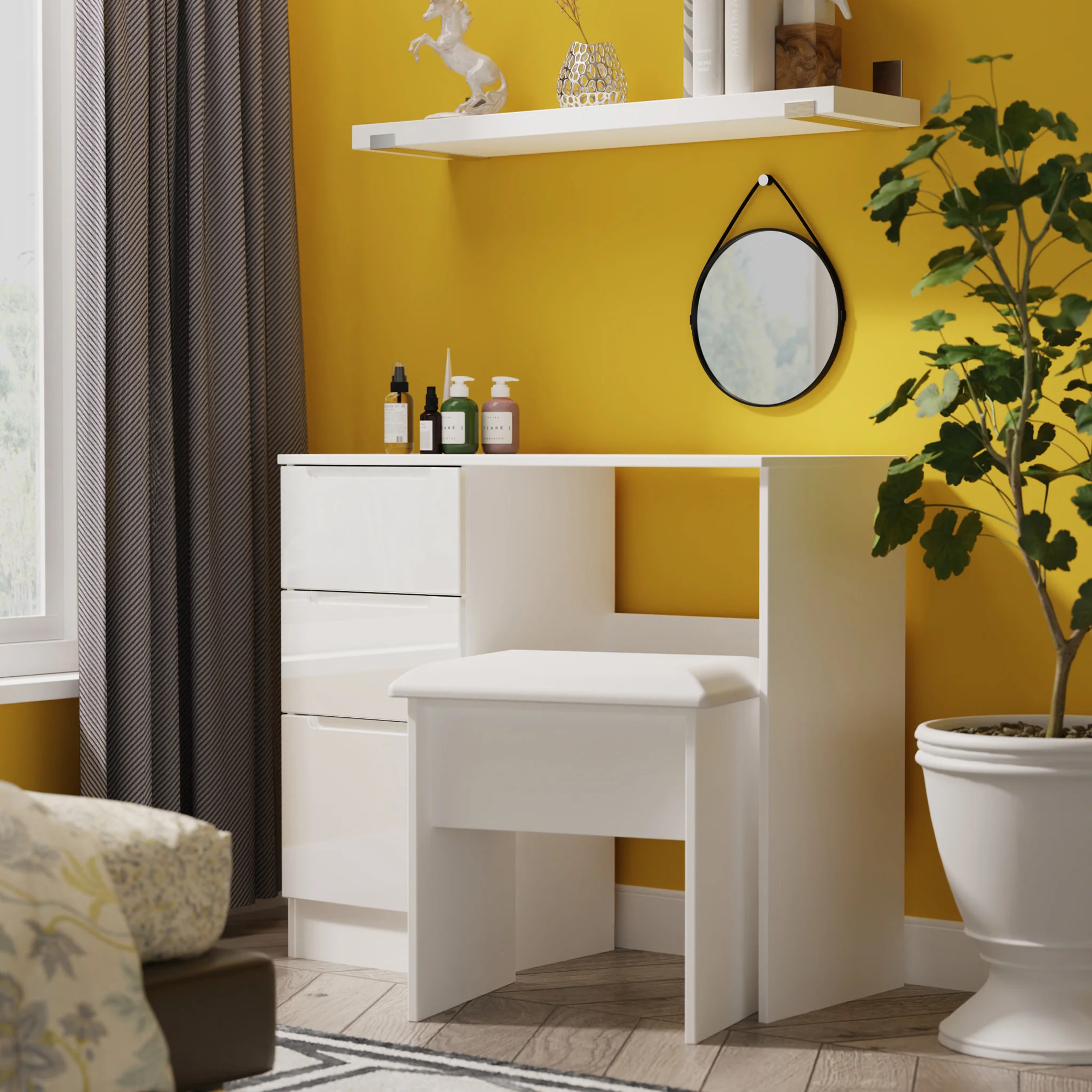 Henshaw Dressing Table Stool - Image 2