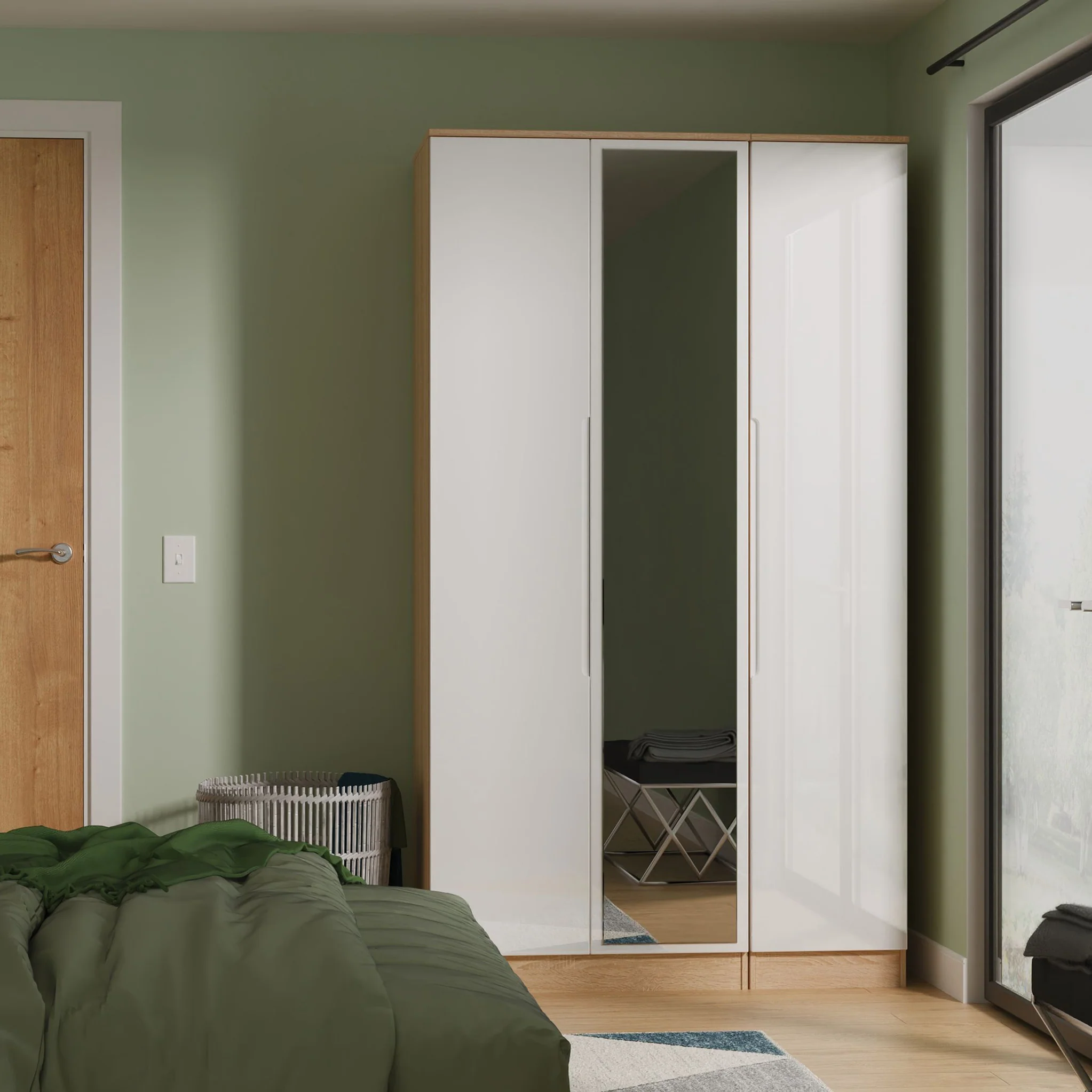 Henshaw Tall Triple Wardrobe - Image 14
