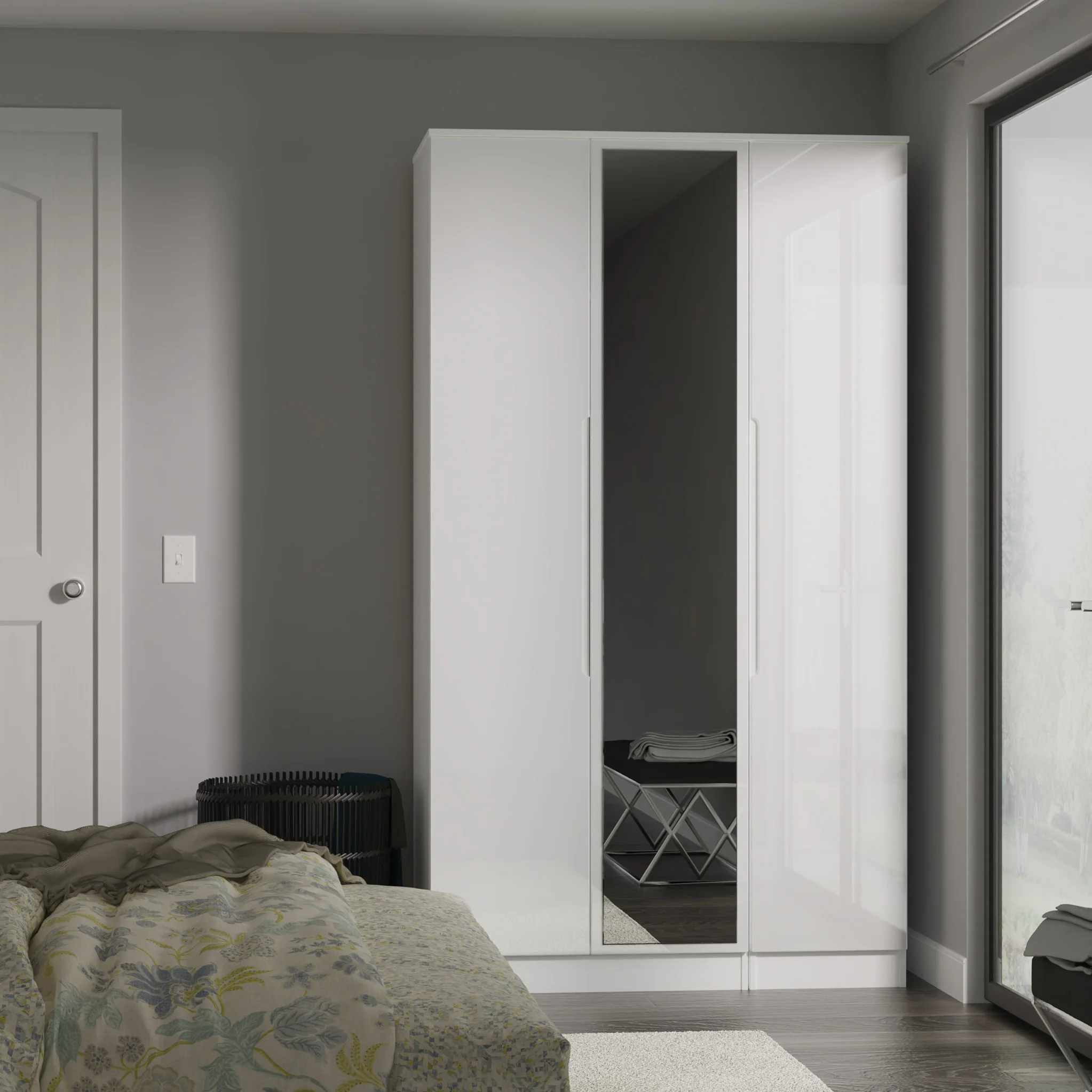 Henshaw Tall Triple Wardrobe - Image 2
