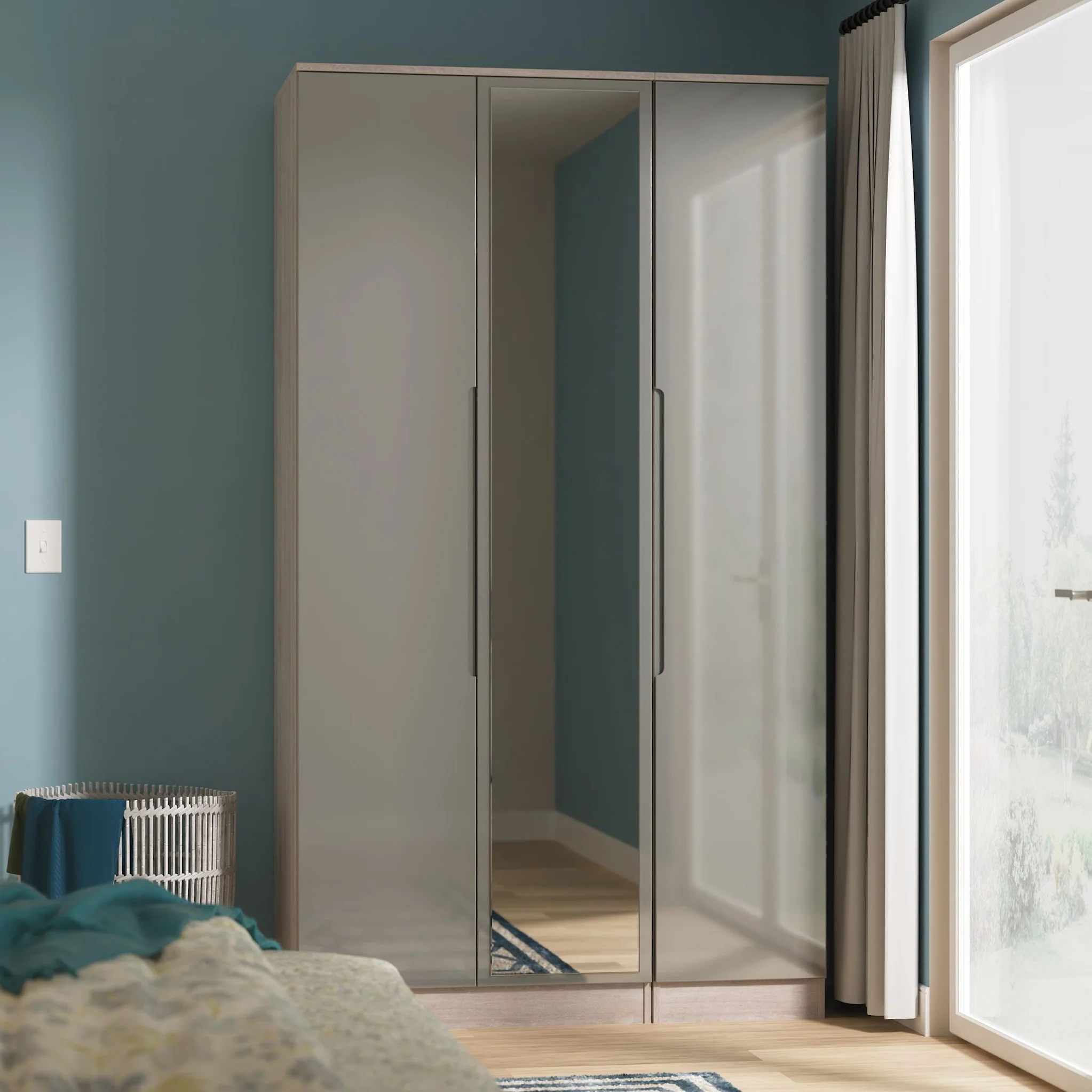 Henshaw Tall Triple Wardrobe - Image 20