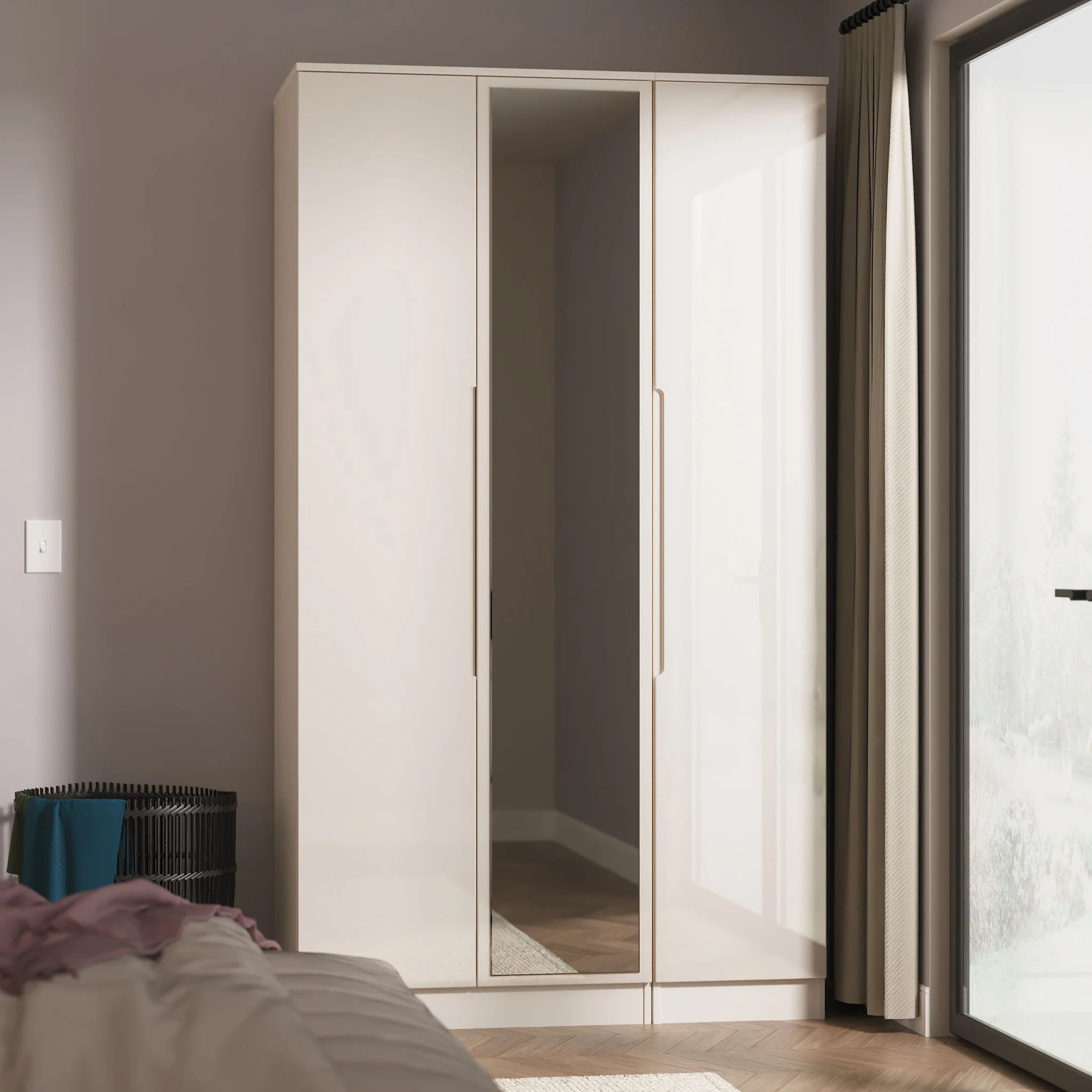 Henshaw Tall Triple Wardrobe - Image 28