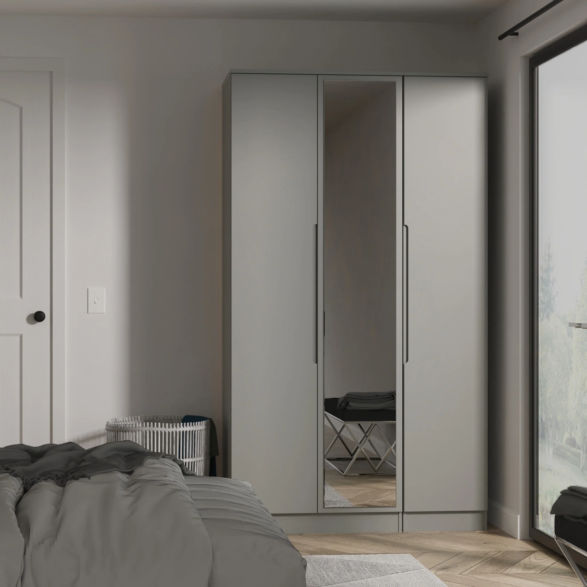 Henshaw Tall Triple Wardrobe - Image 8