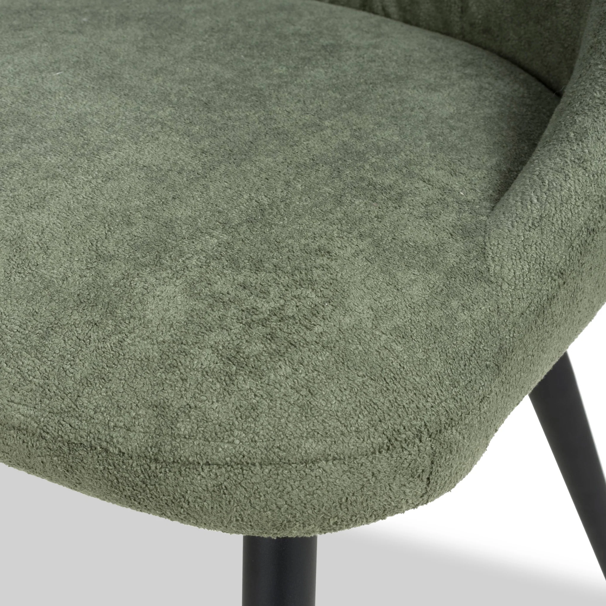 Henwood Green Faux Linen Dining Chair - Image 4