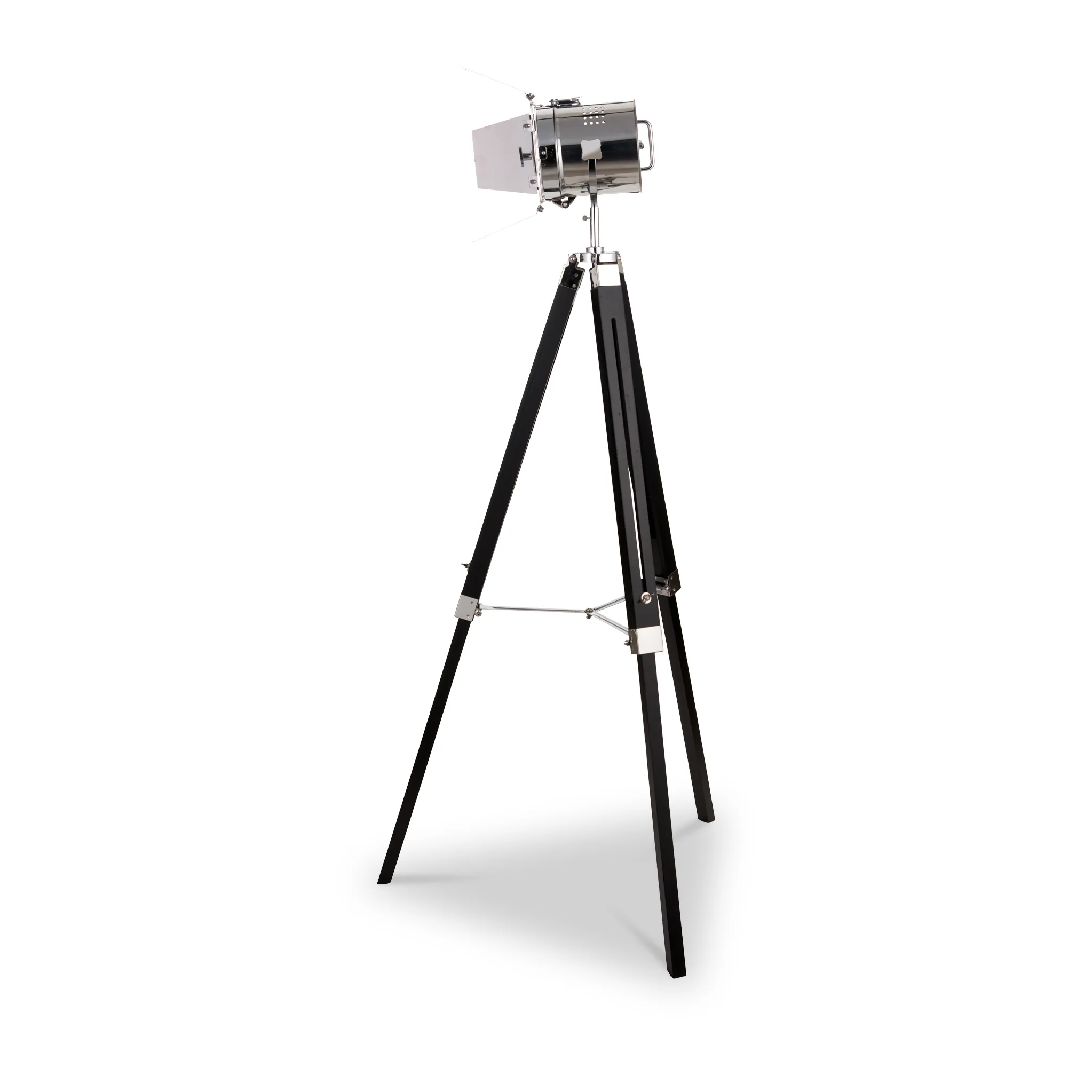 Hereford Silver and Black Tripod Floor Lamp - Image 5