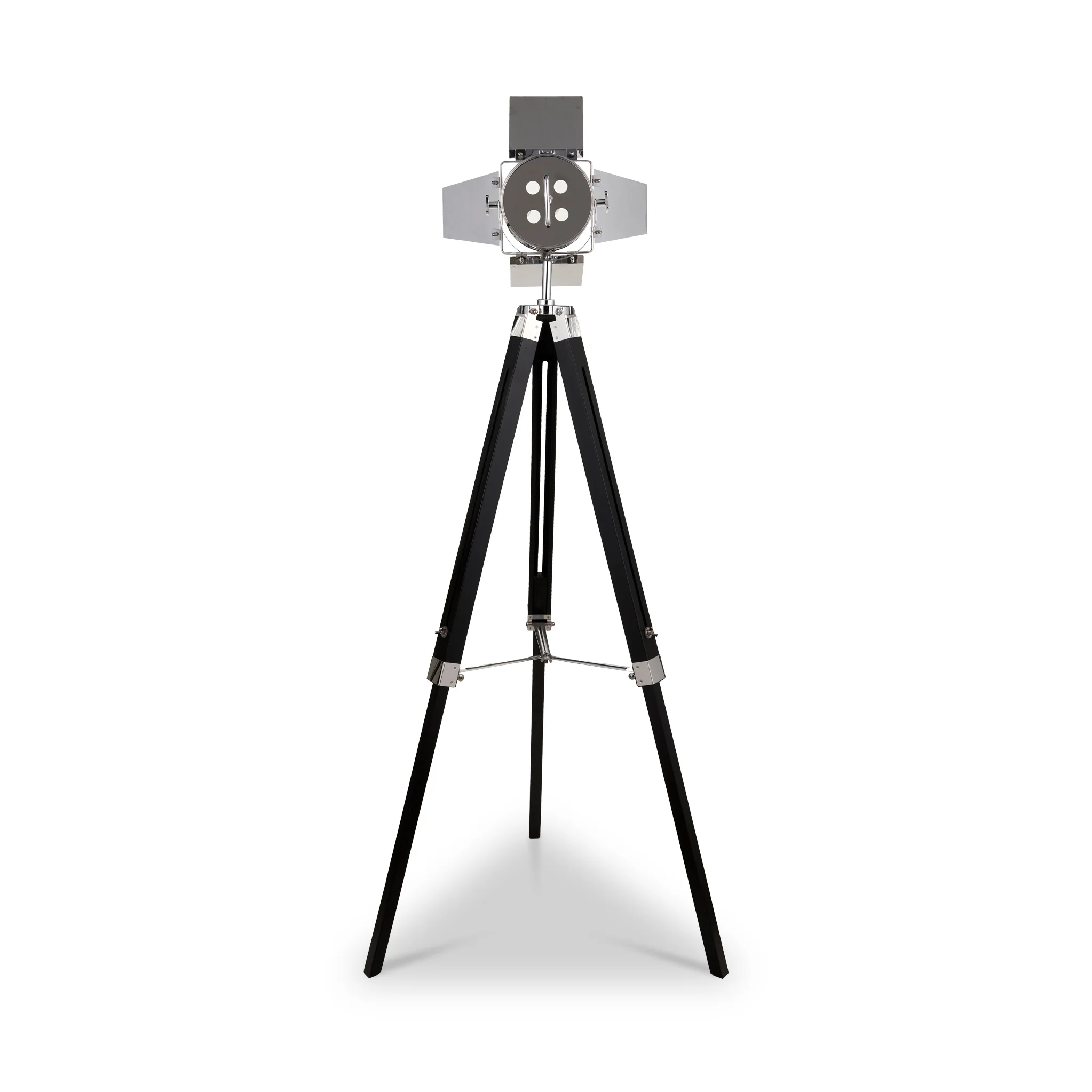 Hereford Silver and Black Tripod Floor Lamp - Image 6