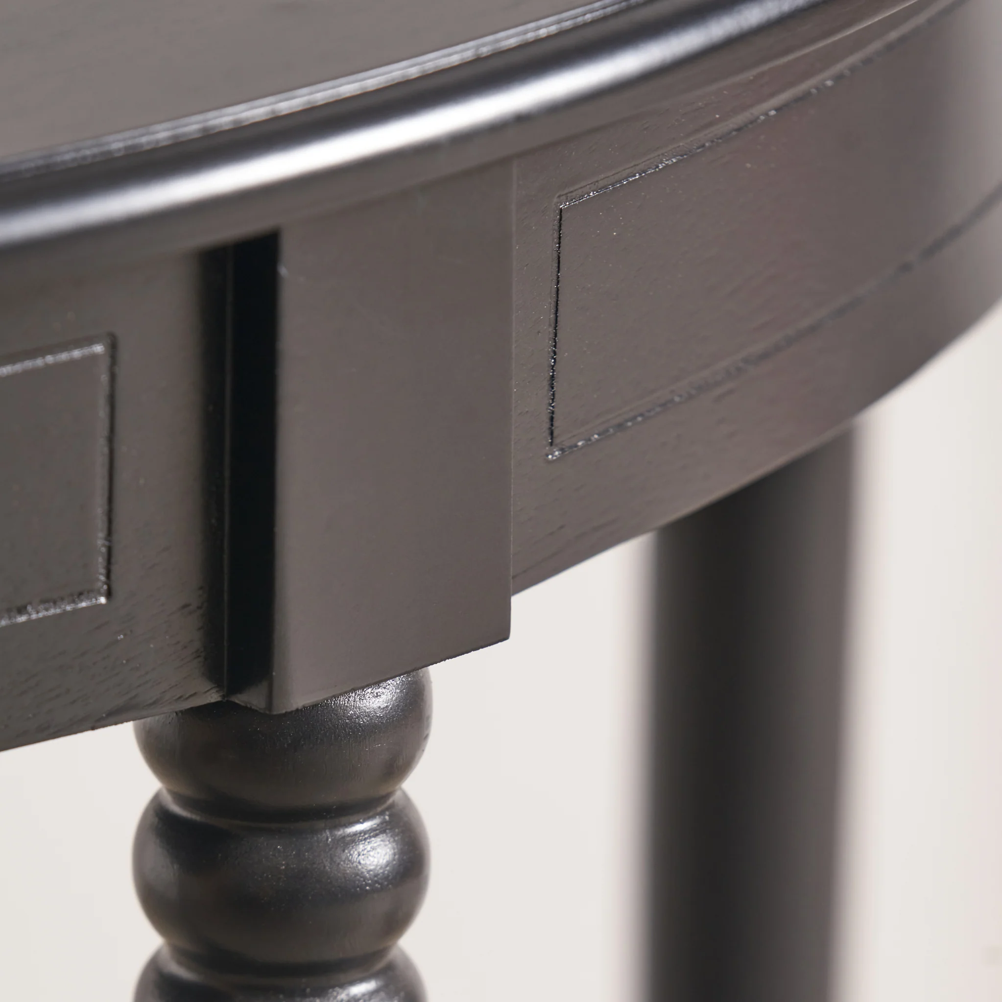 Heritage Pine Half Moon Console Table - Image 4