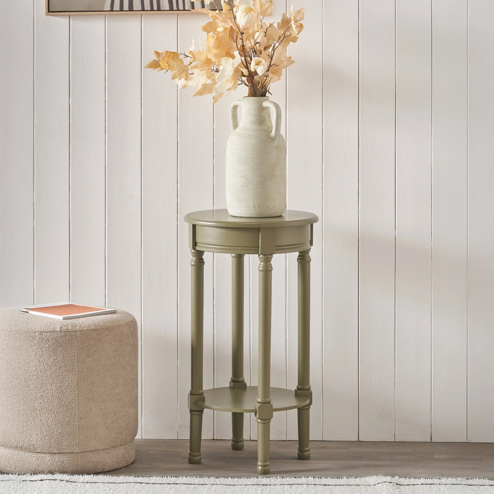 Heritage Pine Round Side Table - Image 20