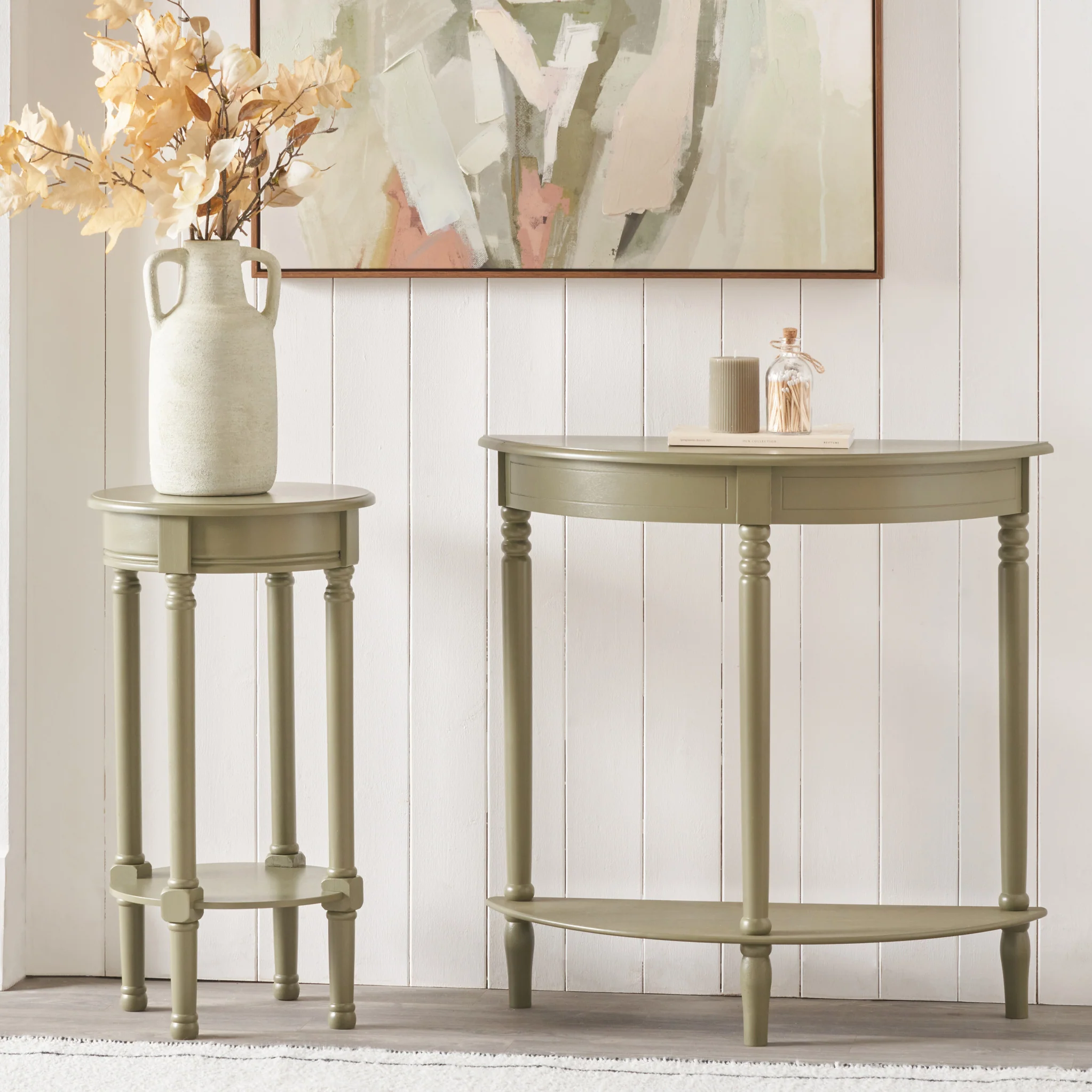 Heritage Pine Round Side Table - Image 25