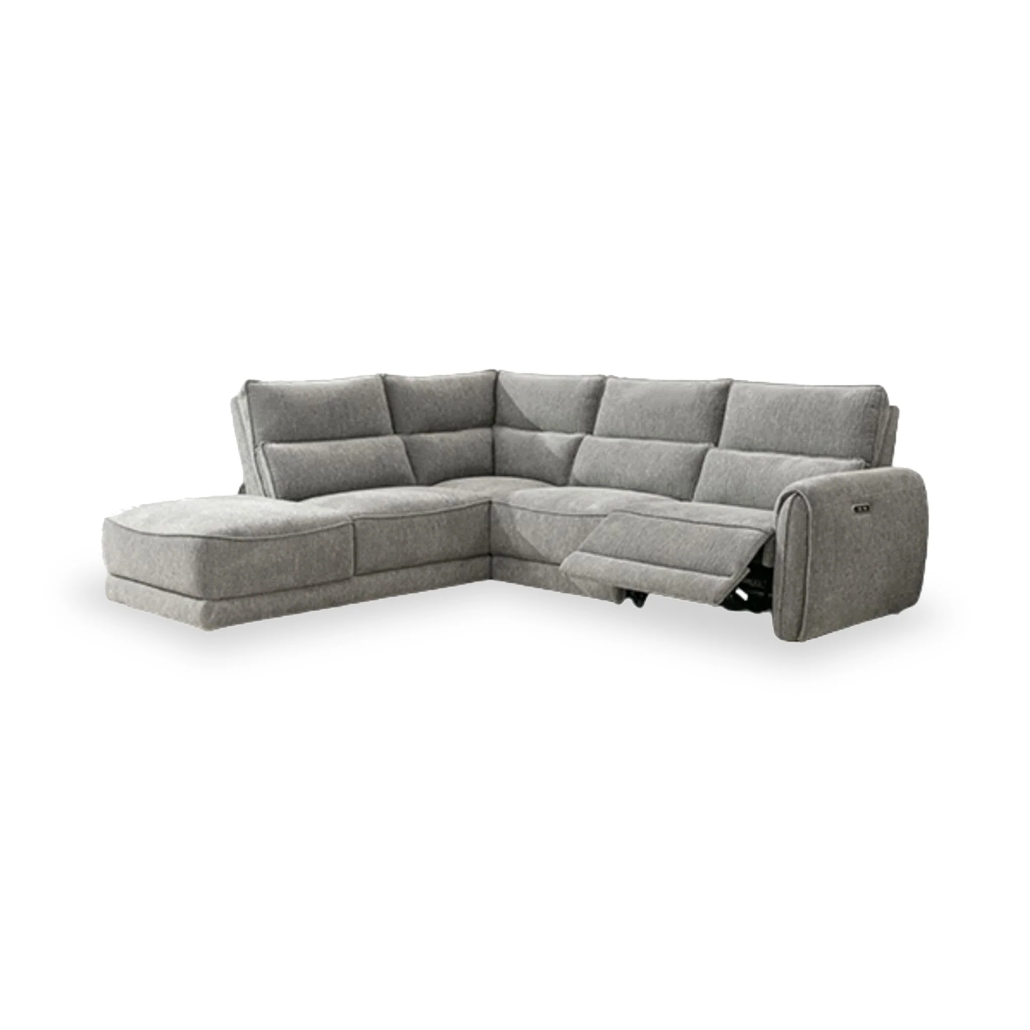 Hesper Grey Power Recliner Corner Sofa - Image 4
