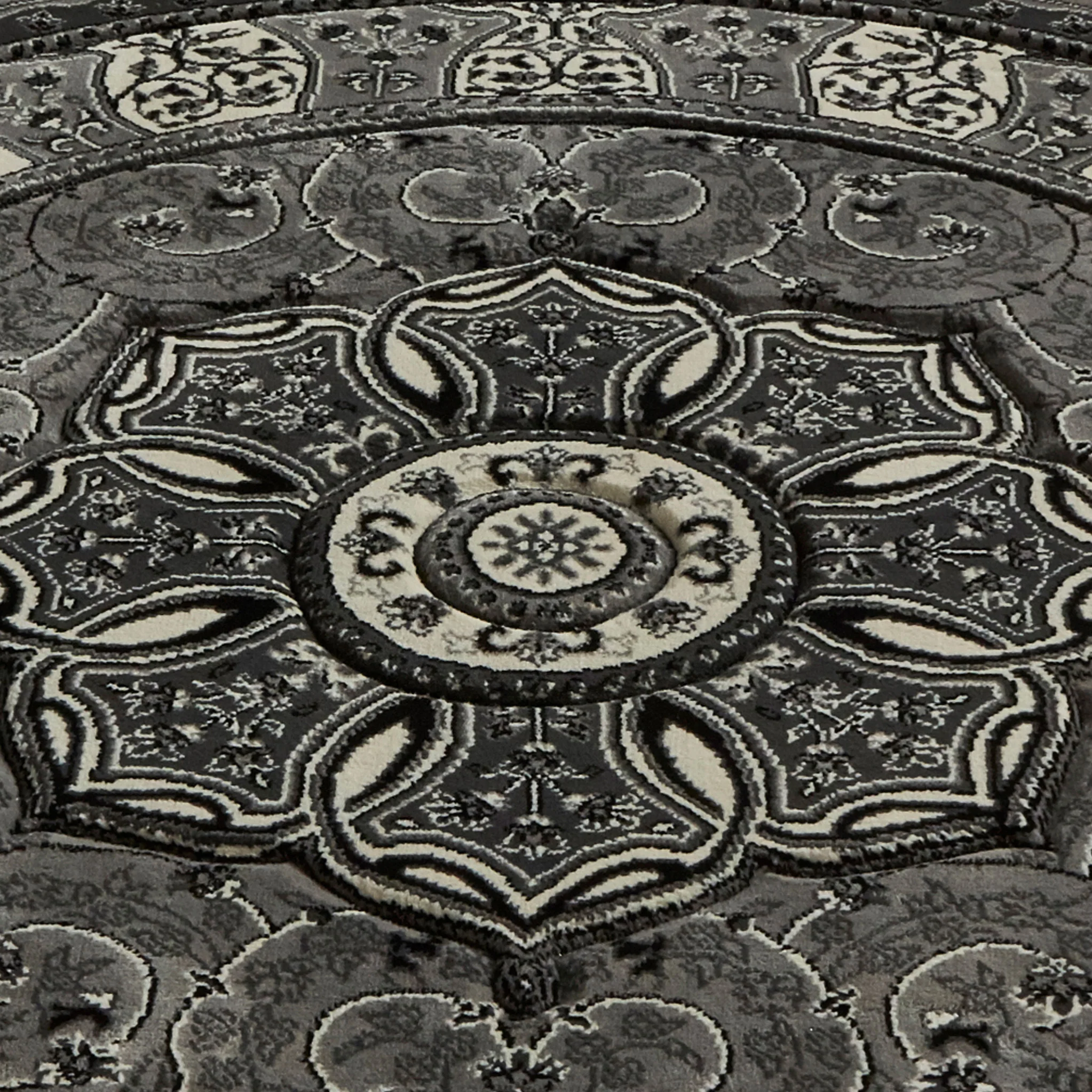 Holden Oriental Stain Resistant Circular Rug - Image 11