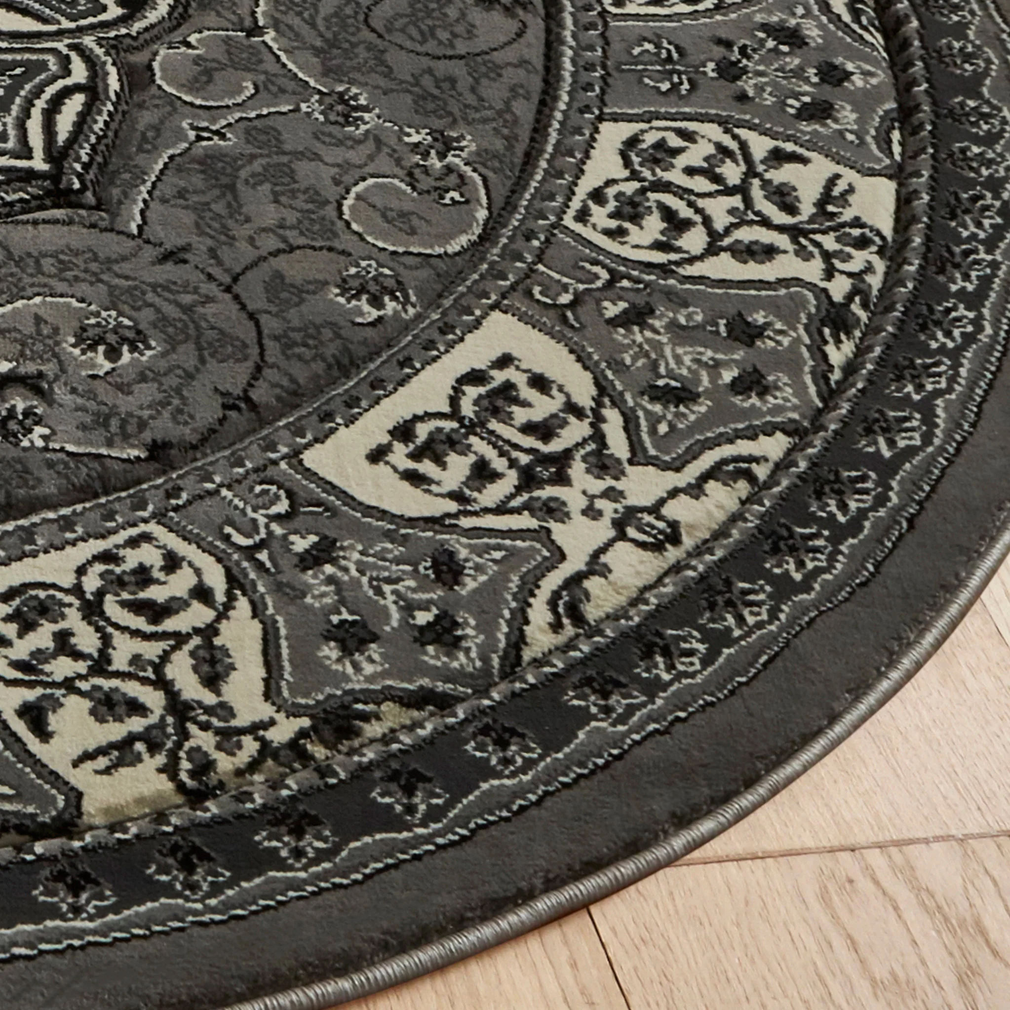 Holden Oriental Stain Resistant Circular Rug - Image 12