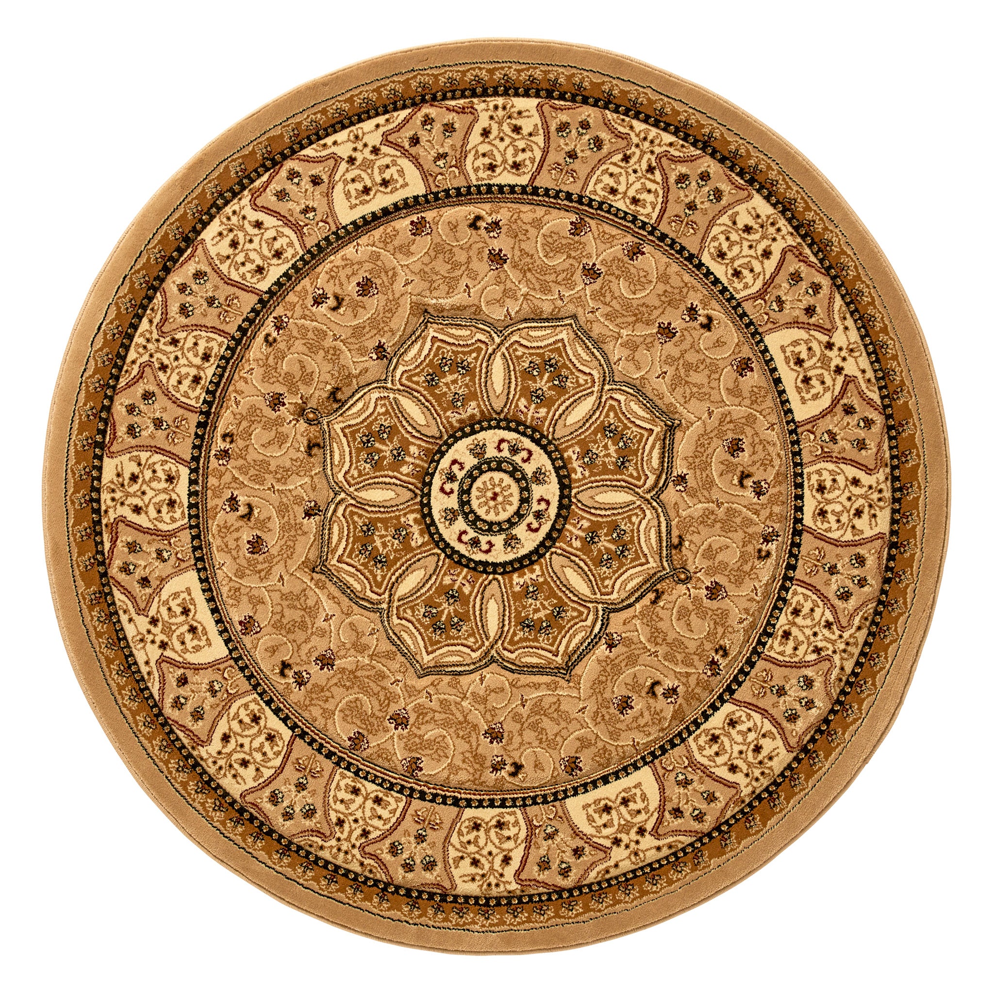 Holden Oriental Stain Resistant Circular Rug - Image 13