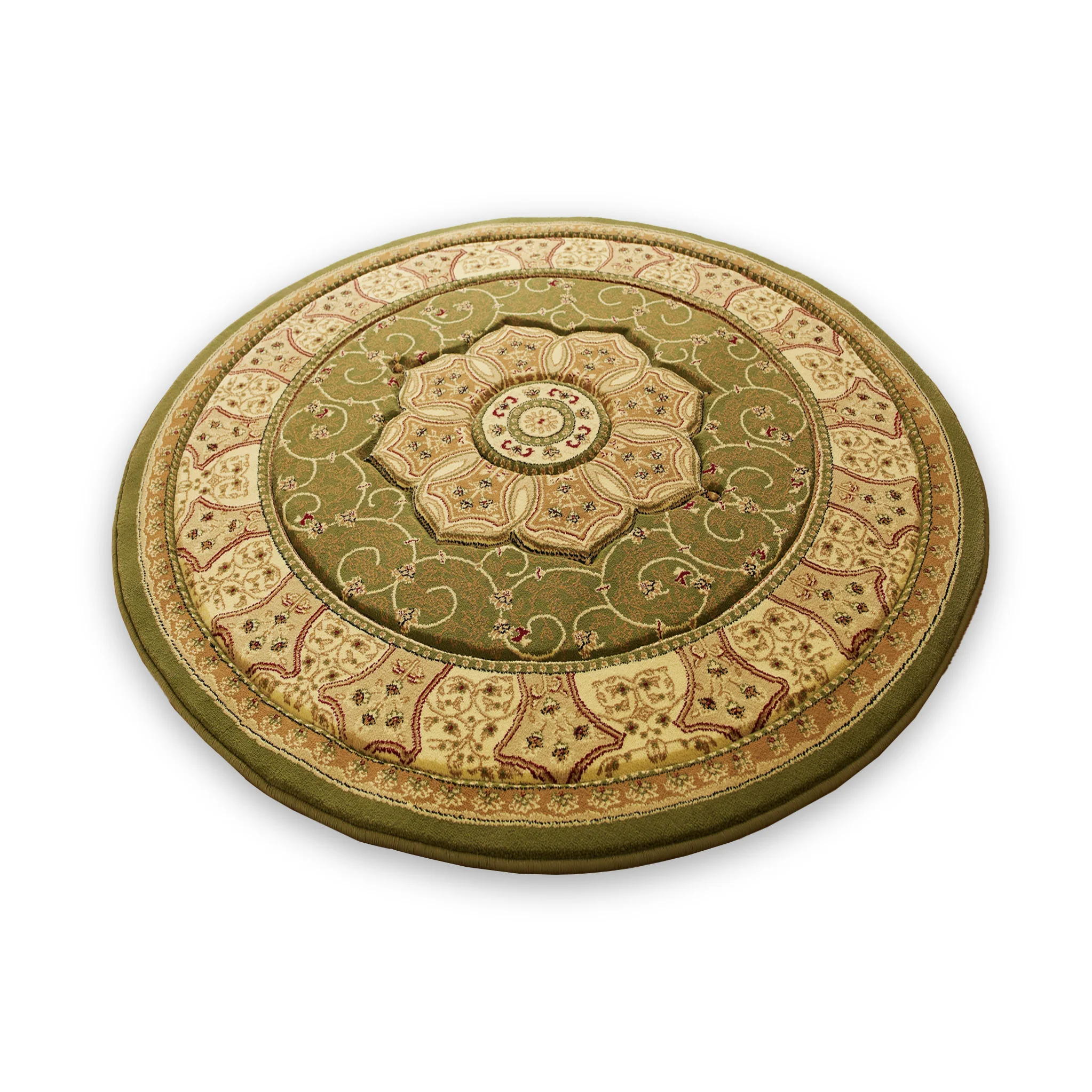 Holden Oriental Stain Resistant Circular Rug - Image 17