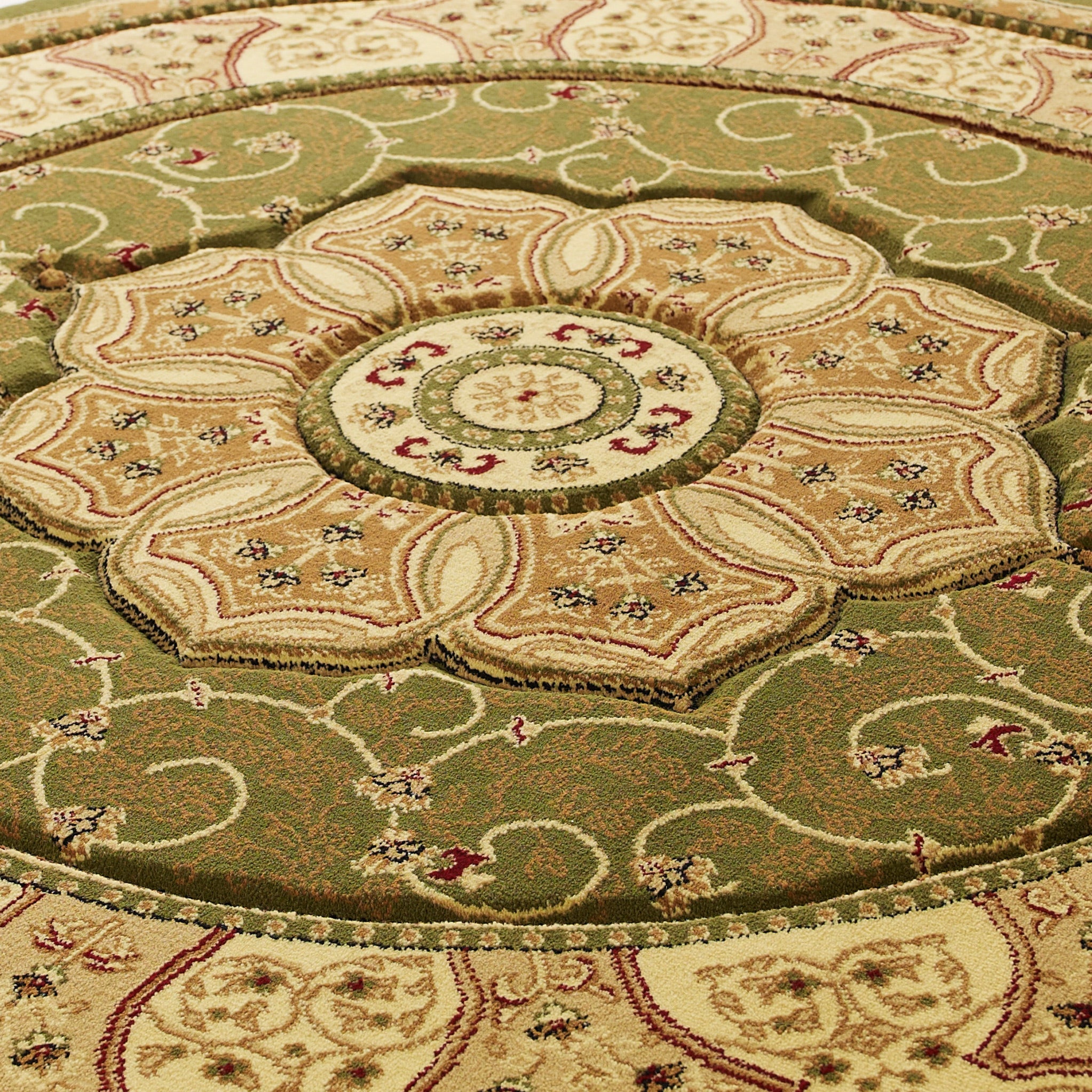 Holden Oriental Stain Resistant Circular Rug - Image 19