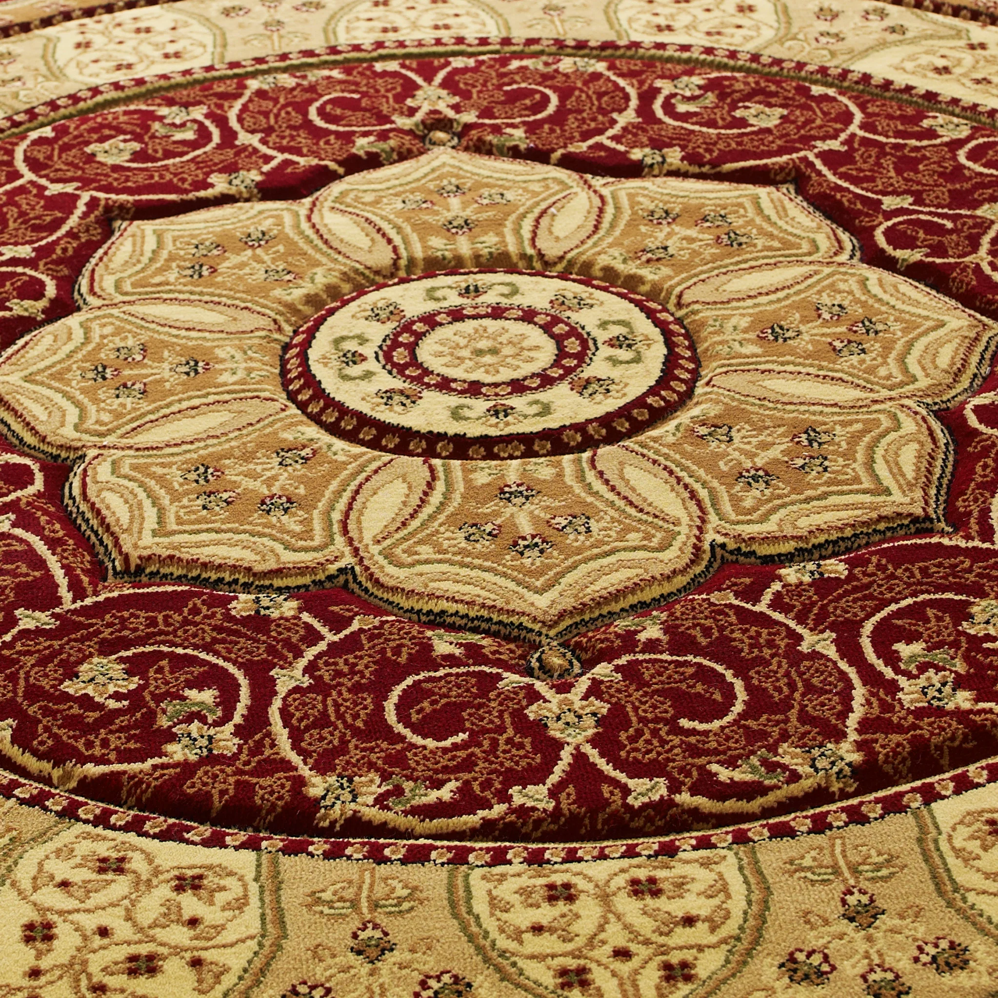 Holden Oriental Stain Resistant Circular Rug - Image 23