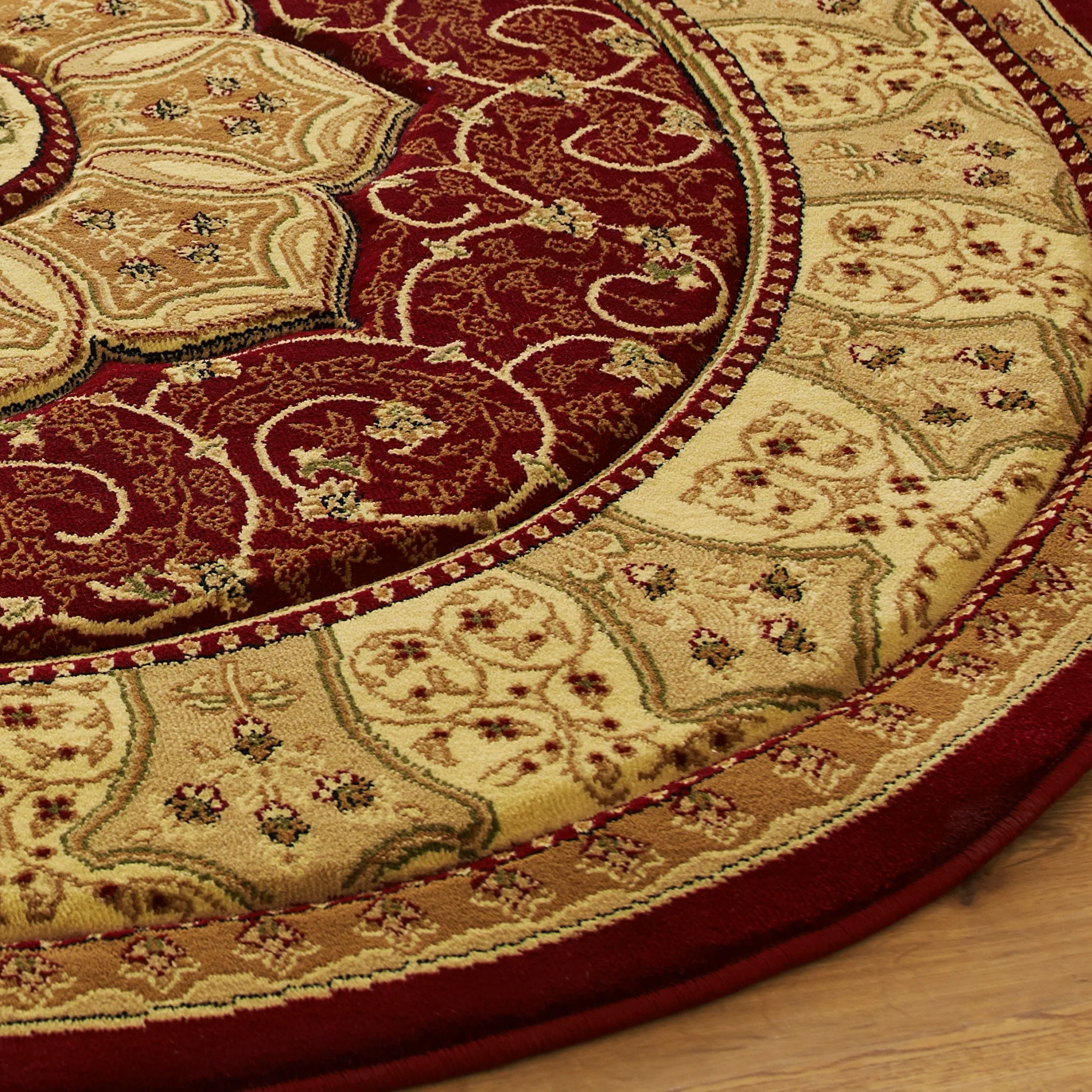 Holden Oriental Stain Resistant Circular Rug - Image 24