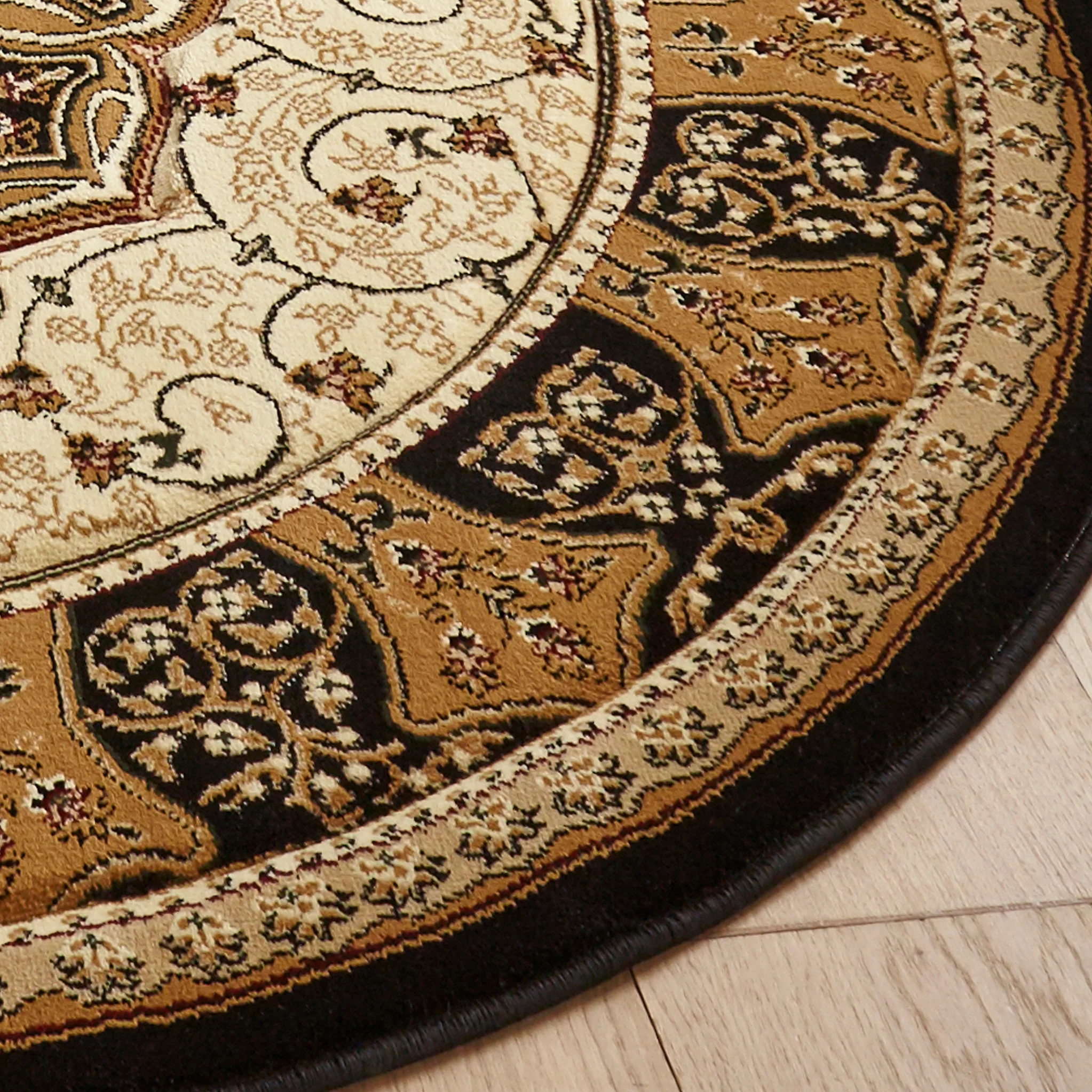 Holden Oriental Stain Resistant Circular Rug - Image 3