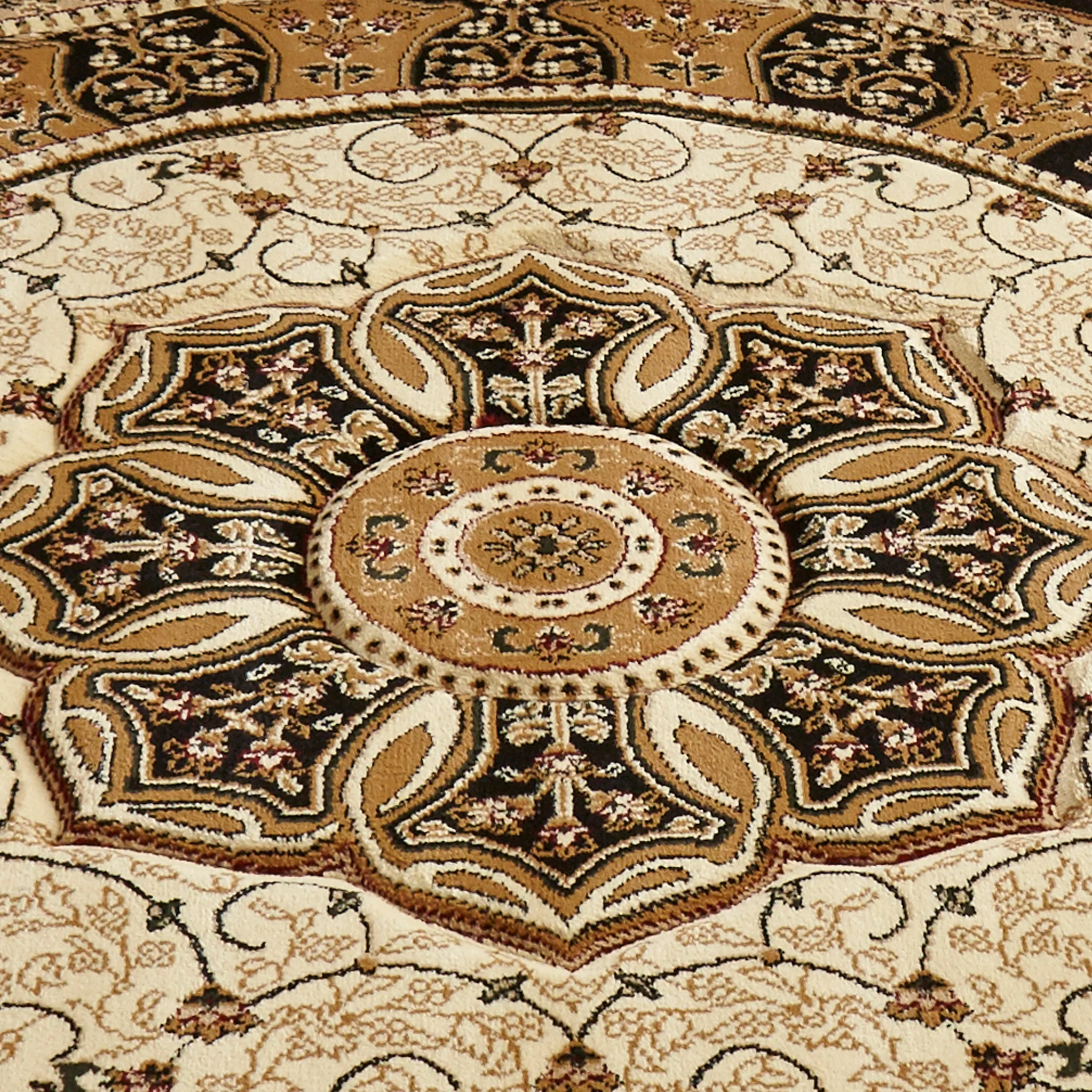 Holden Oriental Stain Resistant Circular Rug - Image 4