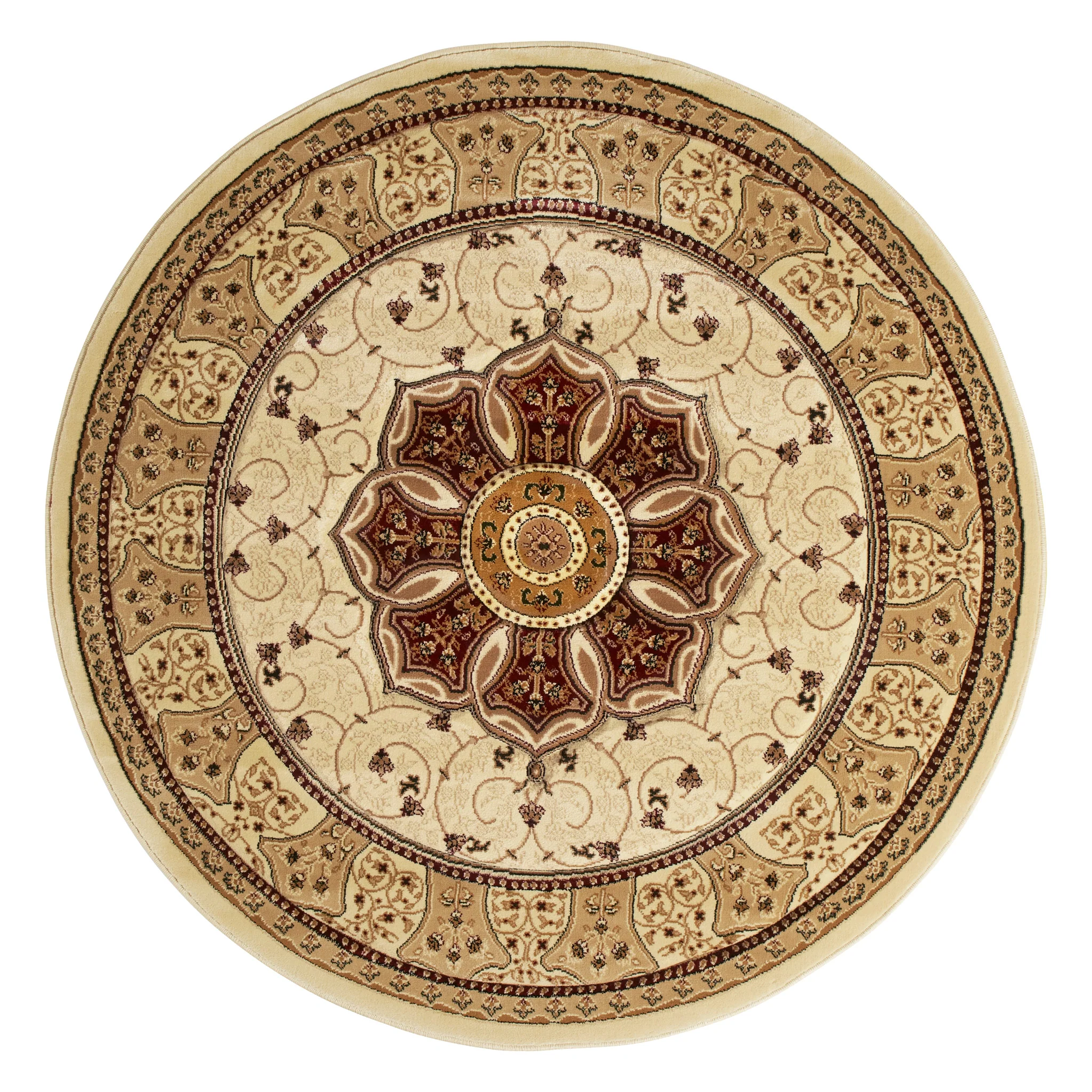Holden Oriental Stain Resistant Circular Rug - Image 5