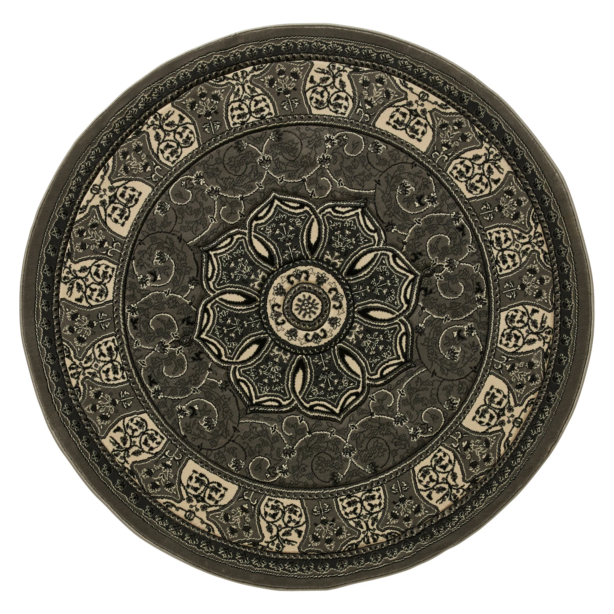 Holden Oriental Stain Resistant Circular Rug - Image 9