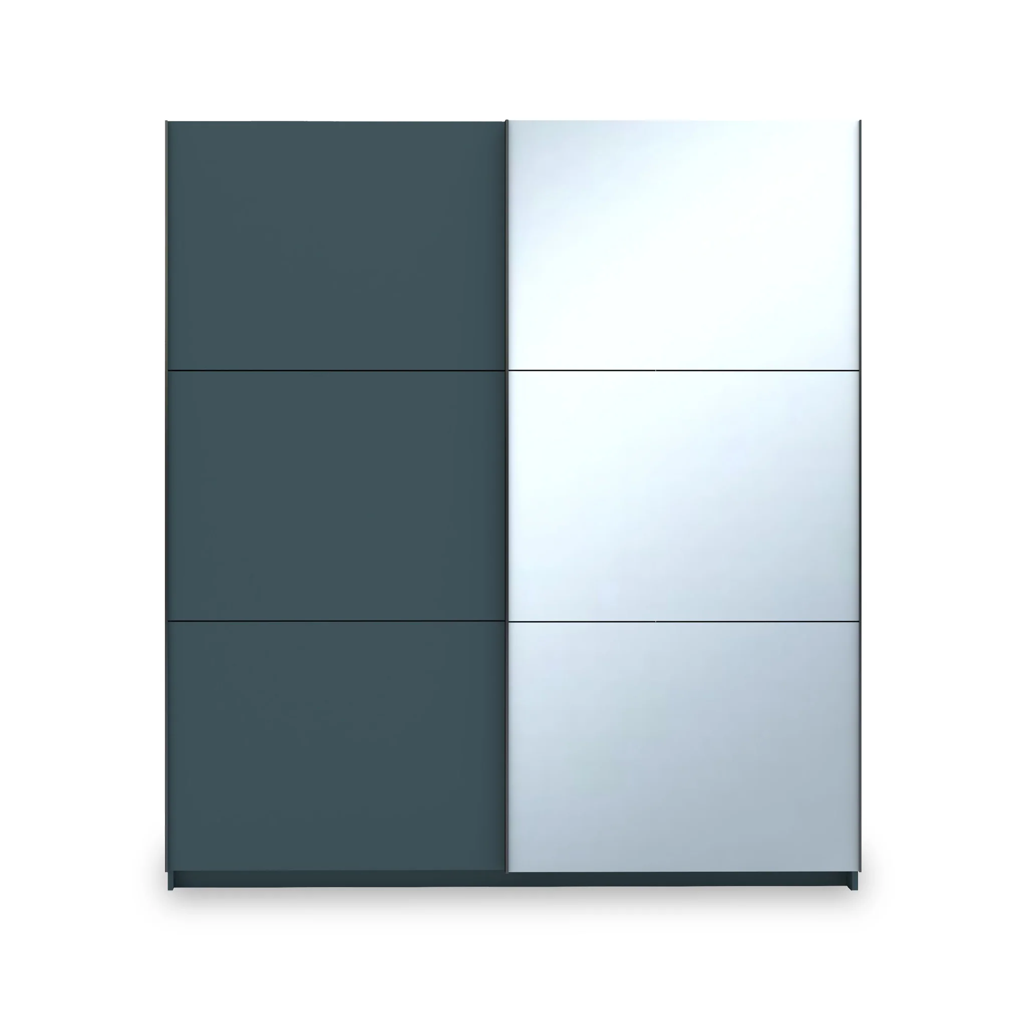 Holland 180cm Sliding 1/2 Mirror Double Wardrobe - Image 3