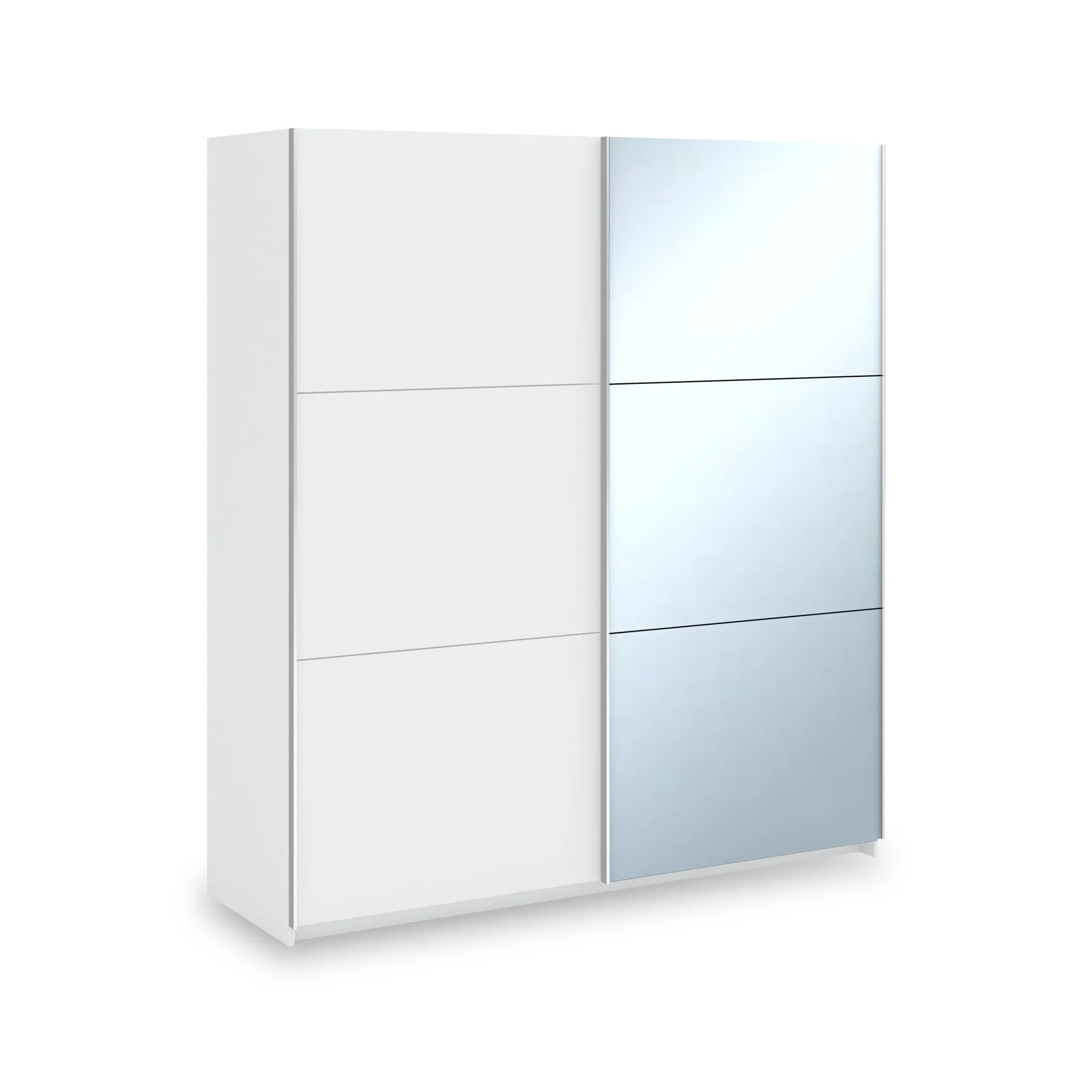 Holland 180cm Sliding 1/2 Mirror Double Wardrobe - Image 6