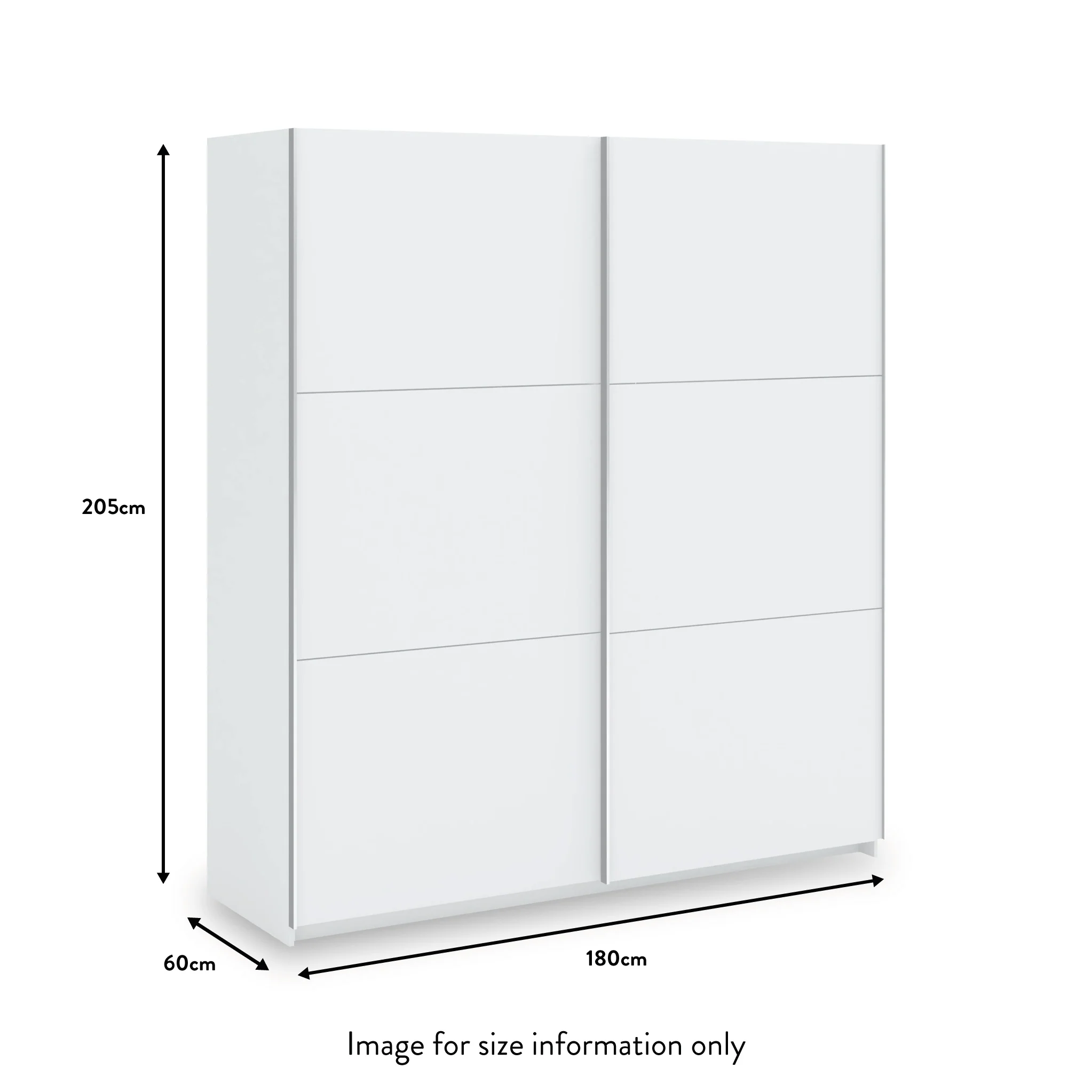Holland 180cm Sliding Double Wardrobe - Image 11