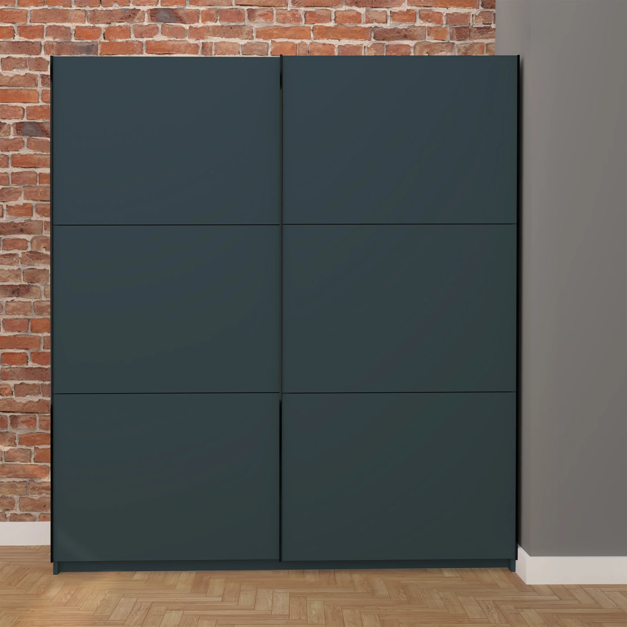 Holland 180cm Sliding Double Wardrobe - Image 4