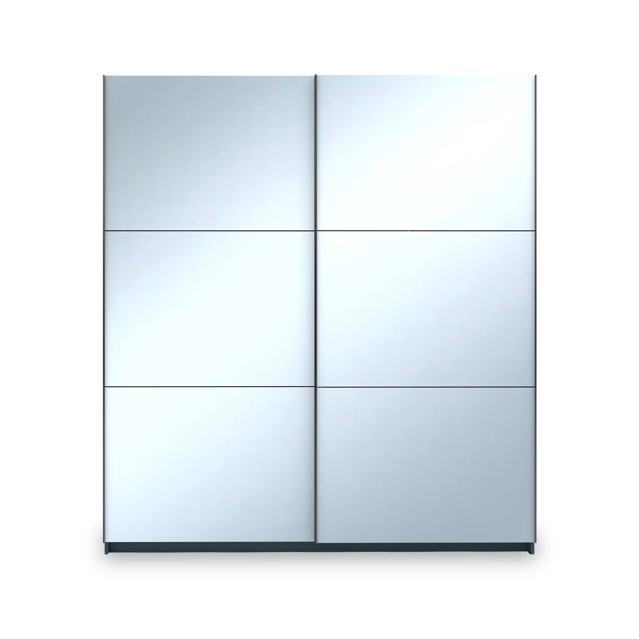 Holland 180cm Sliding Full Mirror Double Wardrobe - Image 4