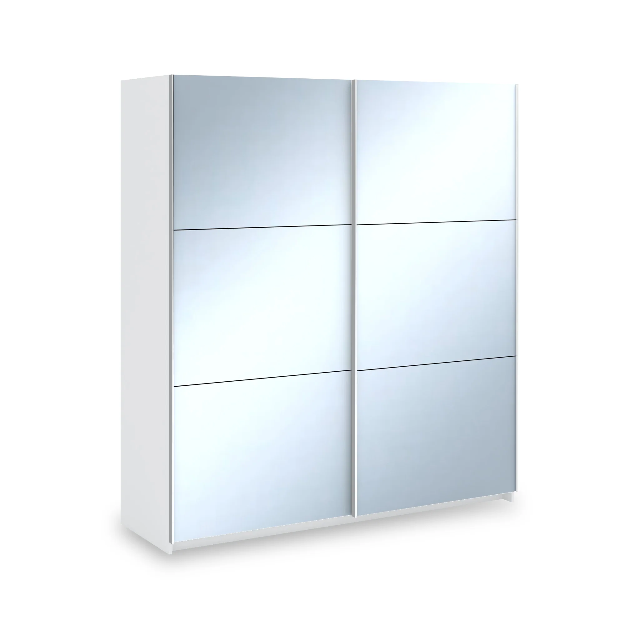 Holland 180cm Sliding Full Mirror Double Wardrobe - Image 6