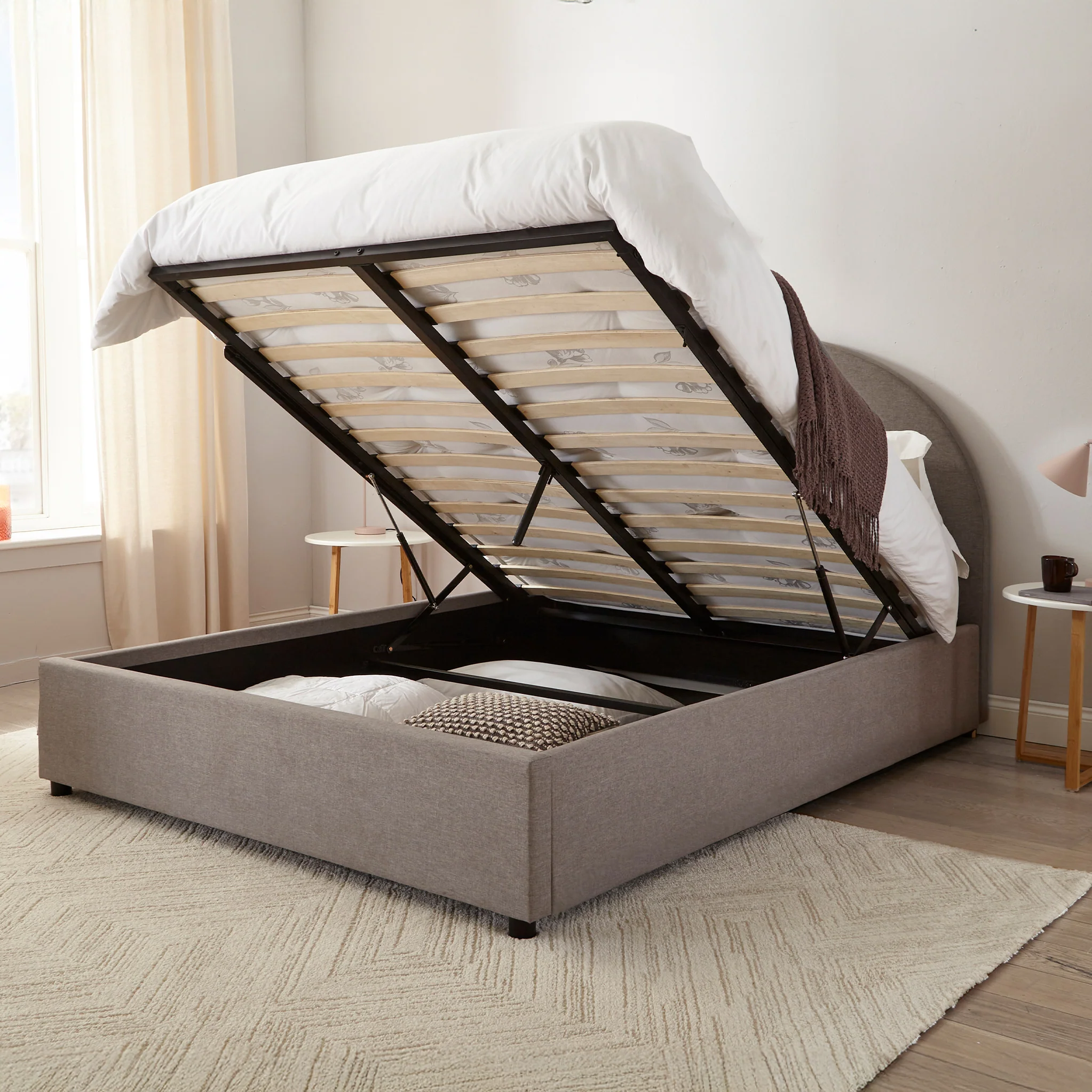 Hounslow Half Circle Ottoman Storage Bed Frame - Image 2