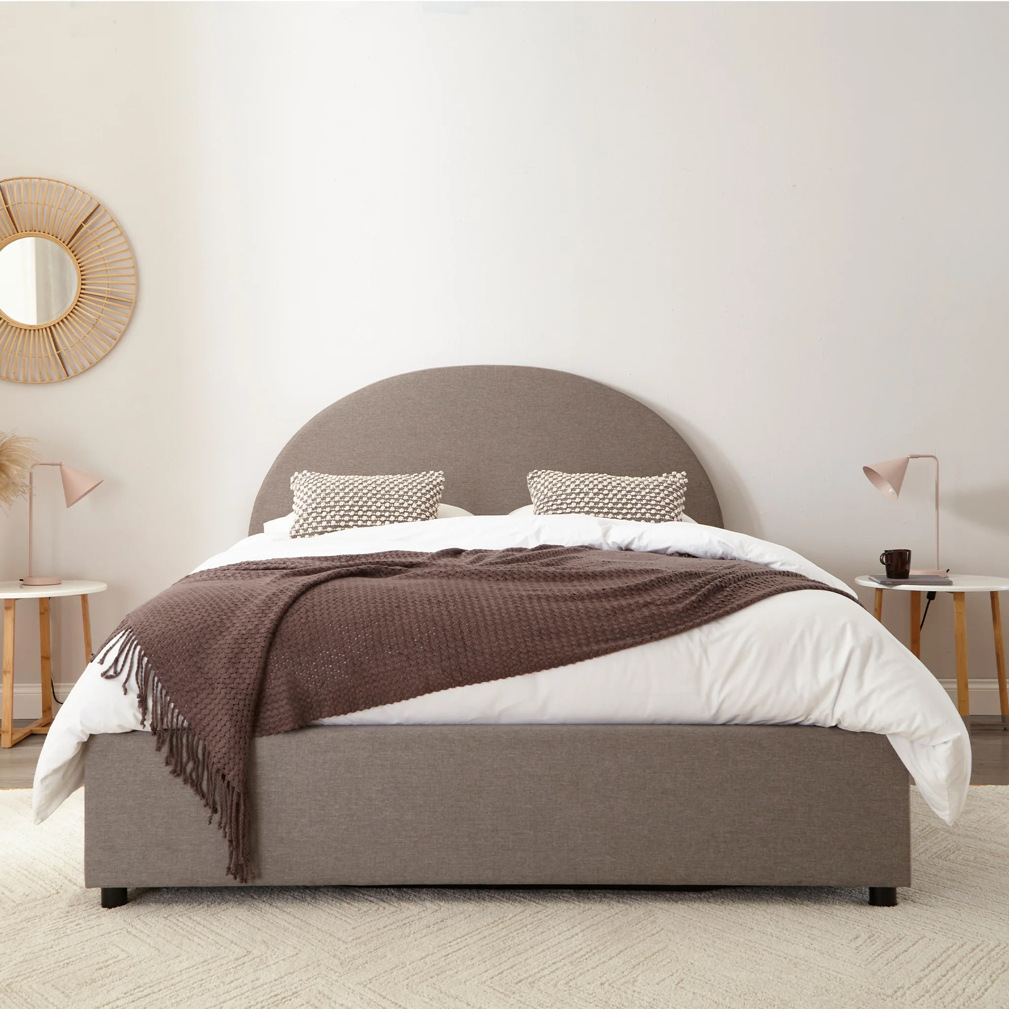 Hounslow Half Circle Ottoman Storage Bed Frame - Image 3