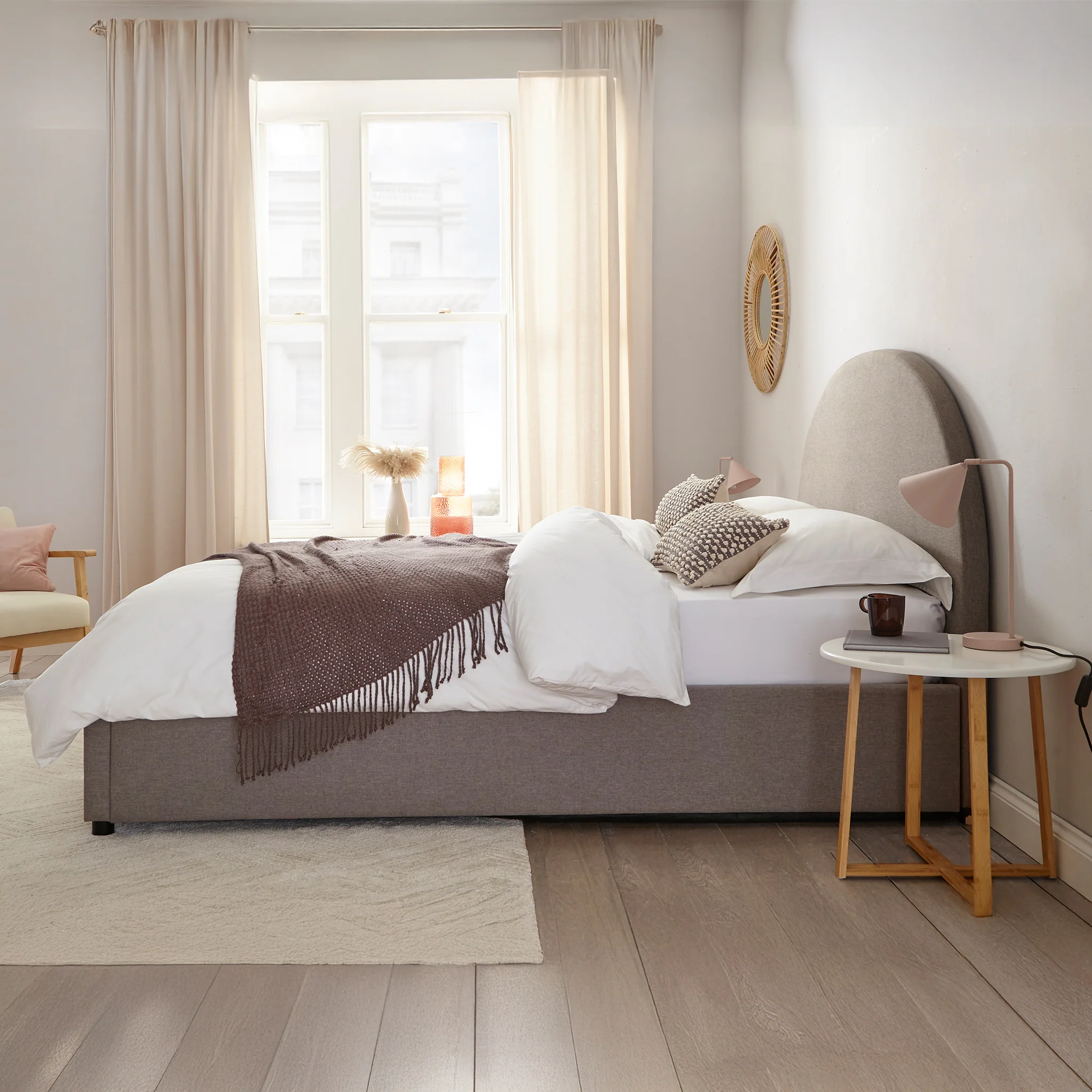 Hounslow Half Circle Ottoman Storage Bed Frame - Image 4